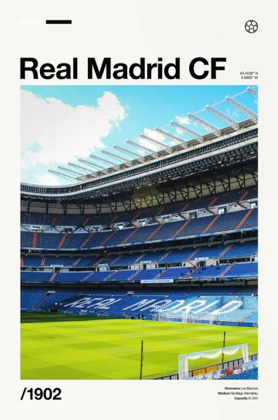 Famous Stadium Football Poster Football Fans Wall Art Decor Canvas Painting Stadium Minimalist Prints Aesthetic Wall Decoration