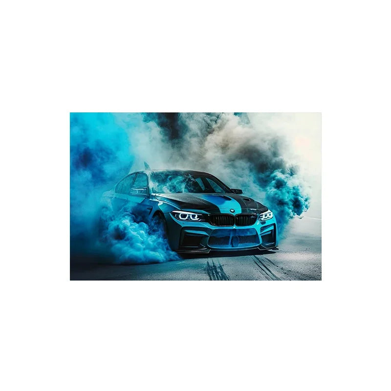 Luxury Racing Car Graffiti E30 Sports Car, Wall Art, HD Canvas Printing Poster, Home, Living Room, Room Decor Supplies