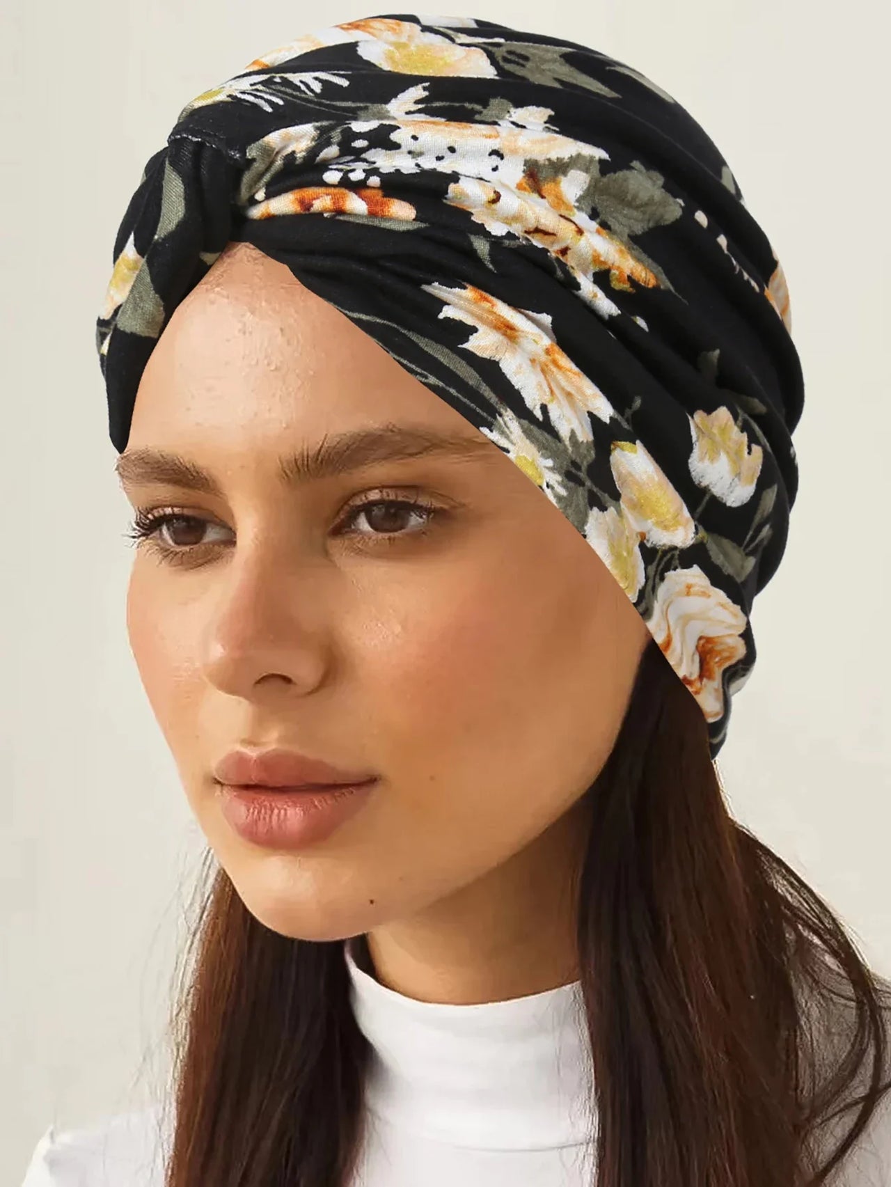2024 New Leopard Print Women Hijabs Turban Hats Head Wraps Soft Elastic Hijab Hats Breathable Chemo Cap For Ladies Girls