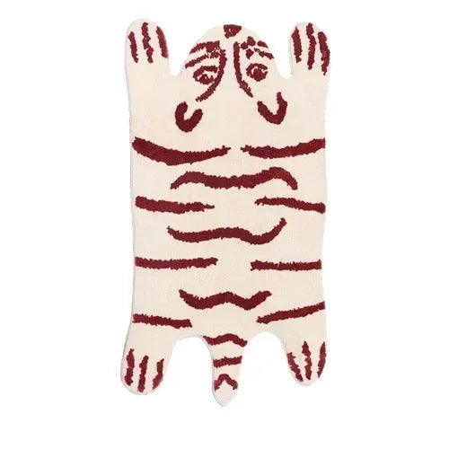 VIKAMA Cartoon Leopard Carpet For Cooling And Warmth, Home Decoration, Bedroom Plush Floor Mat, Living Room Rest Area Floor Mat