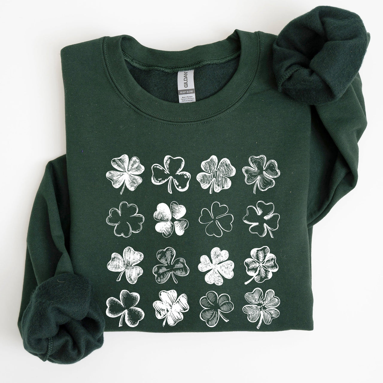 Shamrock Doodles Retro St Patrick's Day Festive Shamrock Parade Theme Sweatshirt