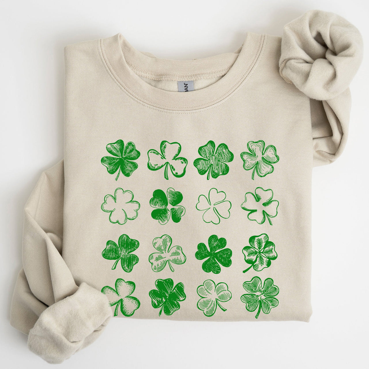 Shamrock Doodles Retro St Patrick's Day Festive Shamrock Parade Theme Sweatshirt