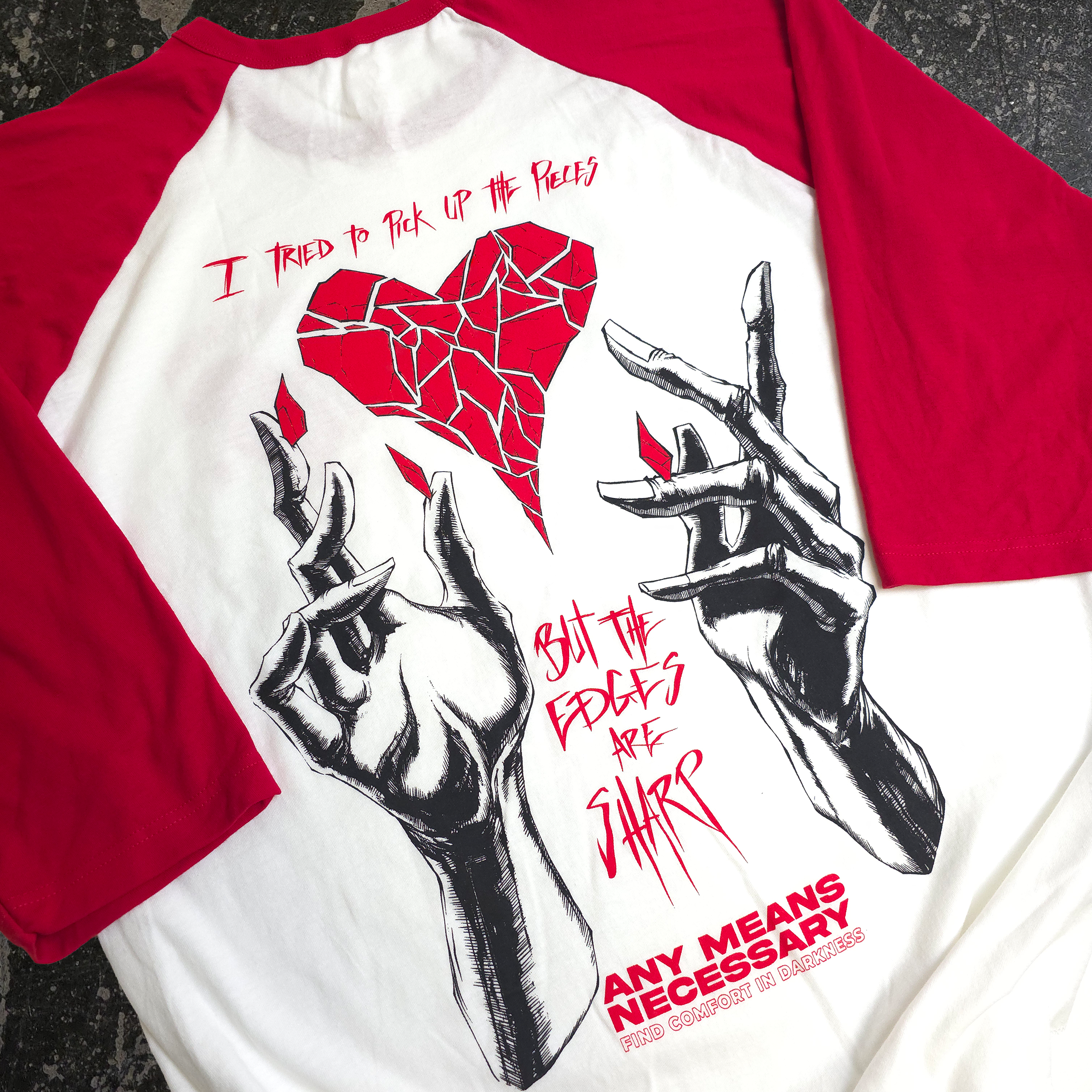 Sharp Edges 3/4 Sleeve T-Shirt