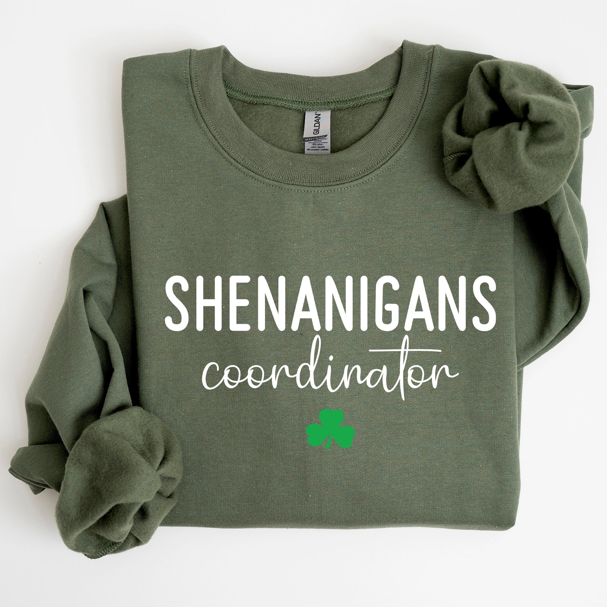 Shenanigans Coordinator St Patrick's Day Irish Pride Humor Design Cozy Sweatshirt