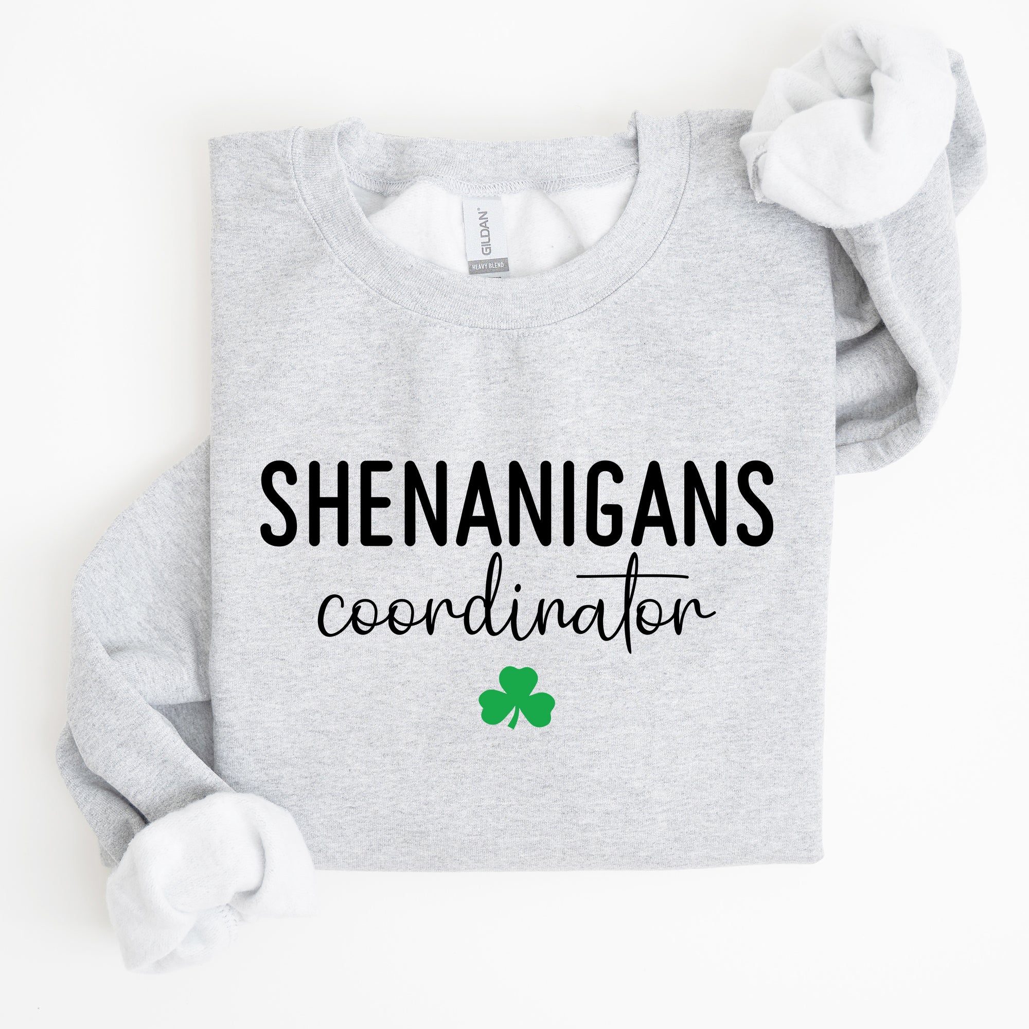 Shenanigans Coordinator St Patrick's Day Irish Pride Humor Design Cozy Sweatshirt