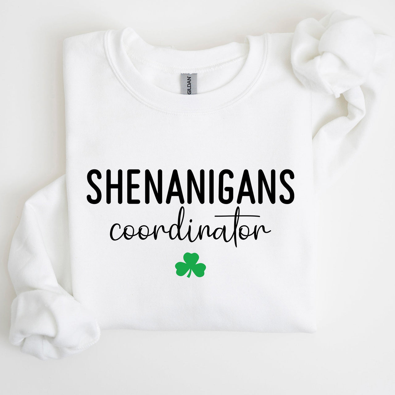 Shenanigans Coordinator St Patrick's Day Irish Pride Humor Design Cozy Sweatshirt