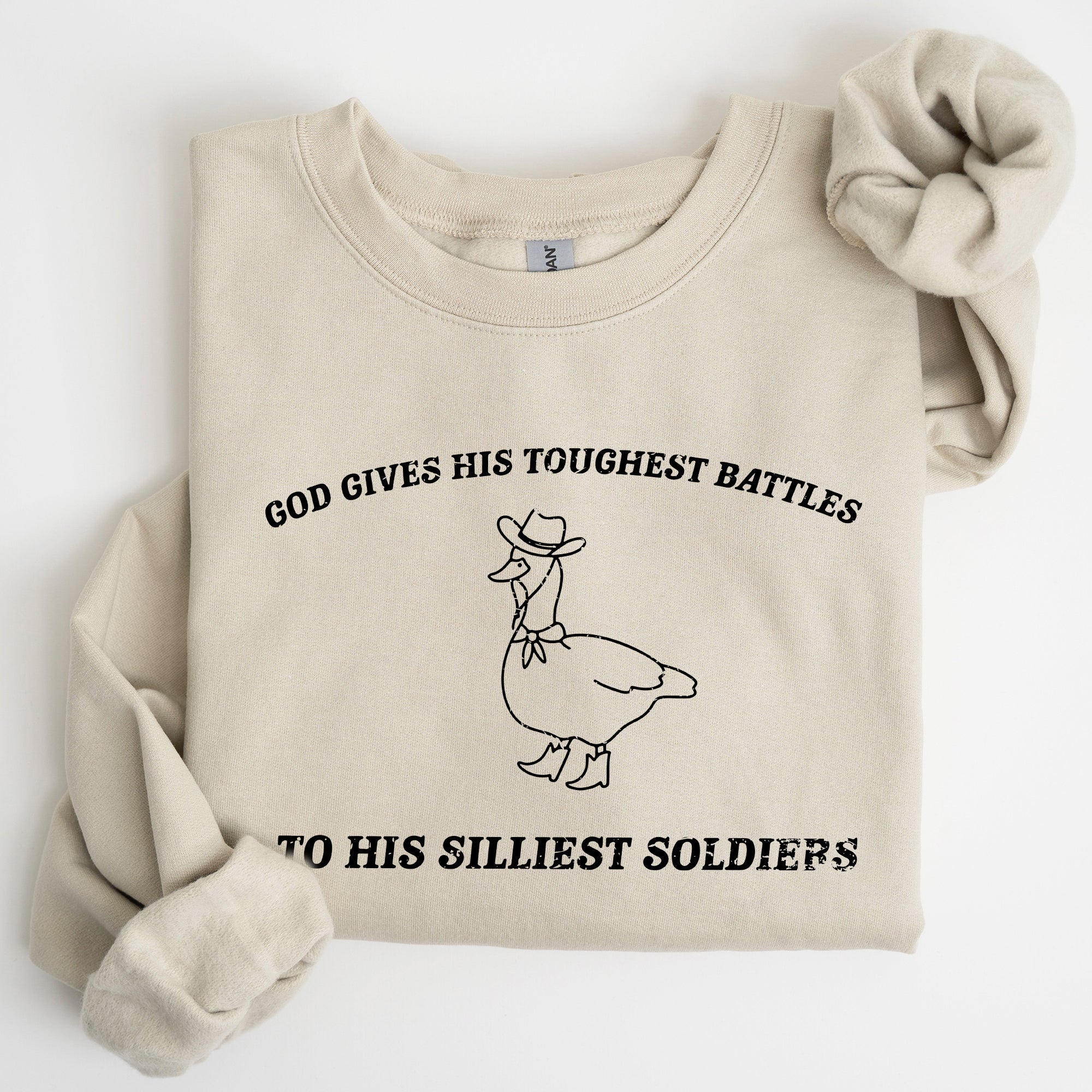 Silly Goose Funny Aesthetic Cozy Graphic Playful Quirky Banter Artwork Sweatshirt