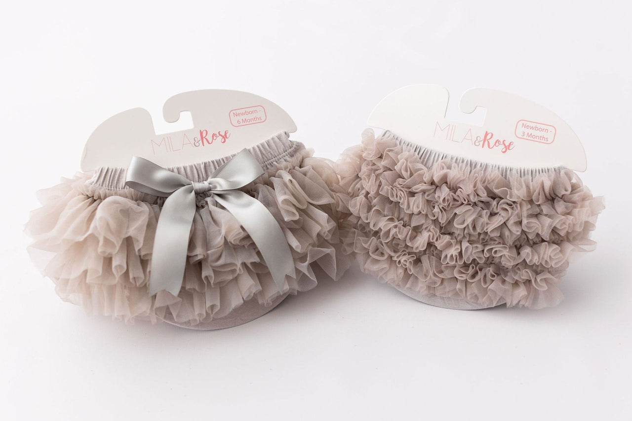 SALE Silver Ruffle Tutu Bloomer