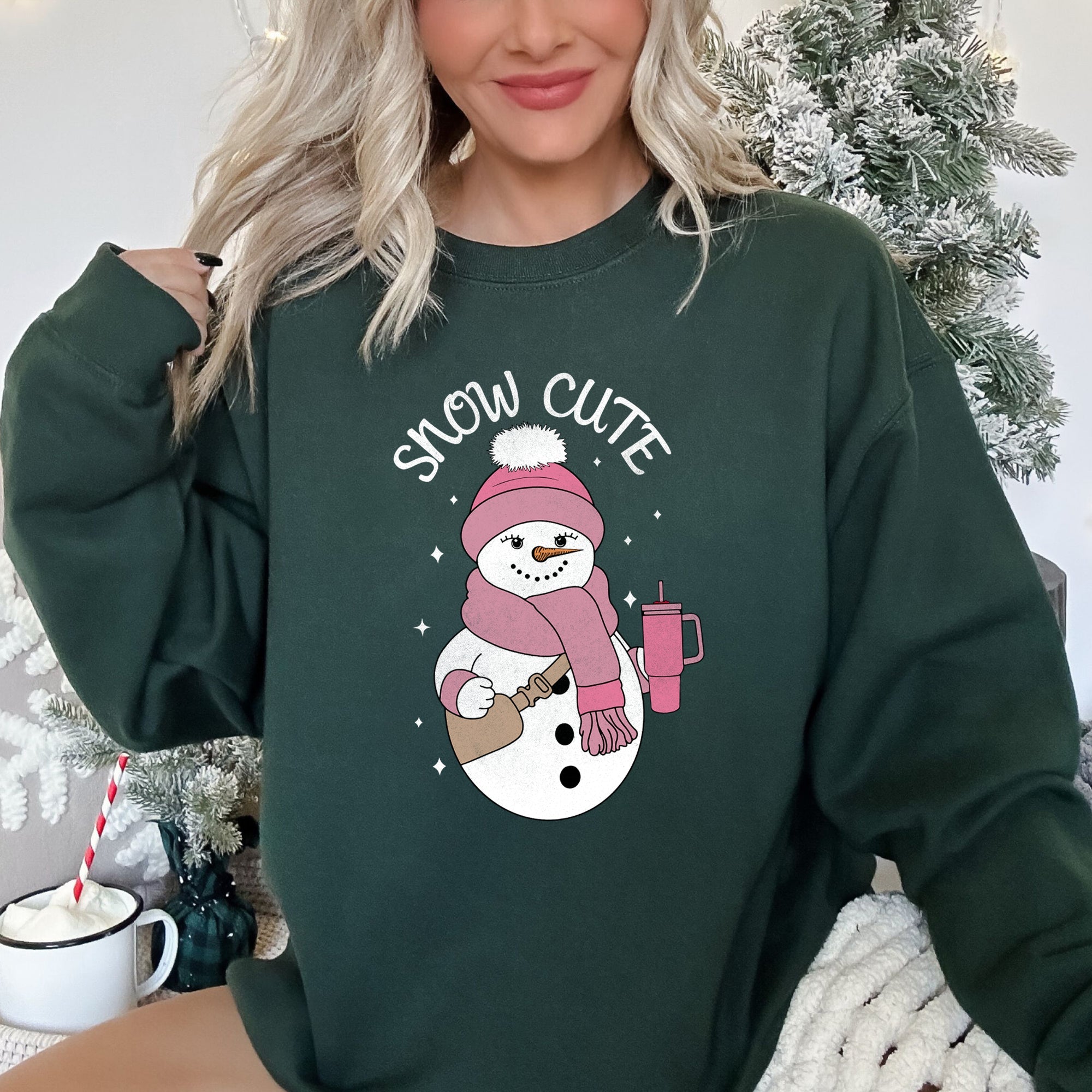 Snow Cute, Bougie Snowman Christmas Holiday Cheer Limited Edition Collectors Sweatshirt