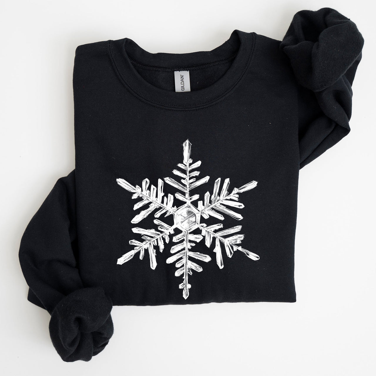 Snowflake Beautiful Winter Christmas Snow Xmas Cozy Holiday Pattern Graphic Sweatshirt