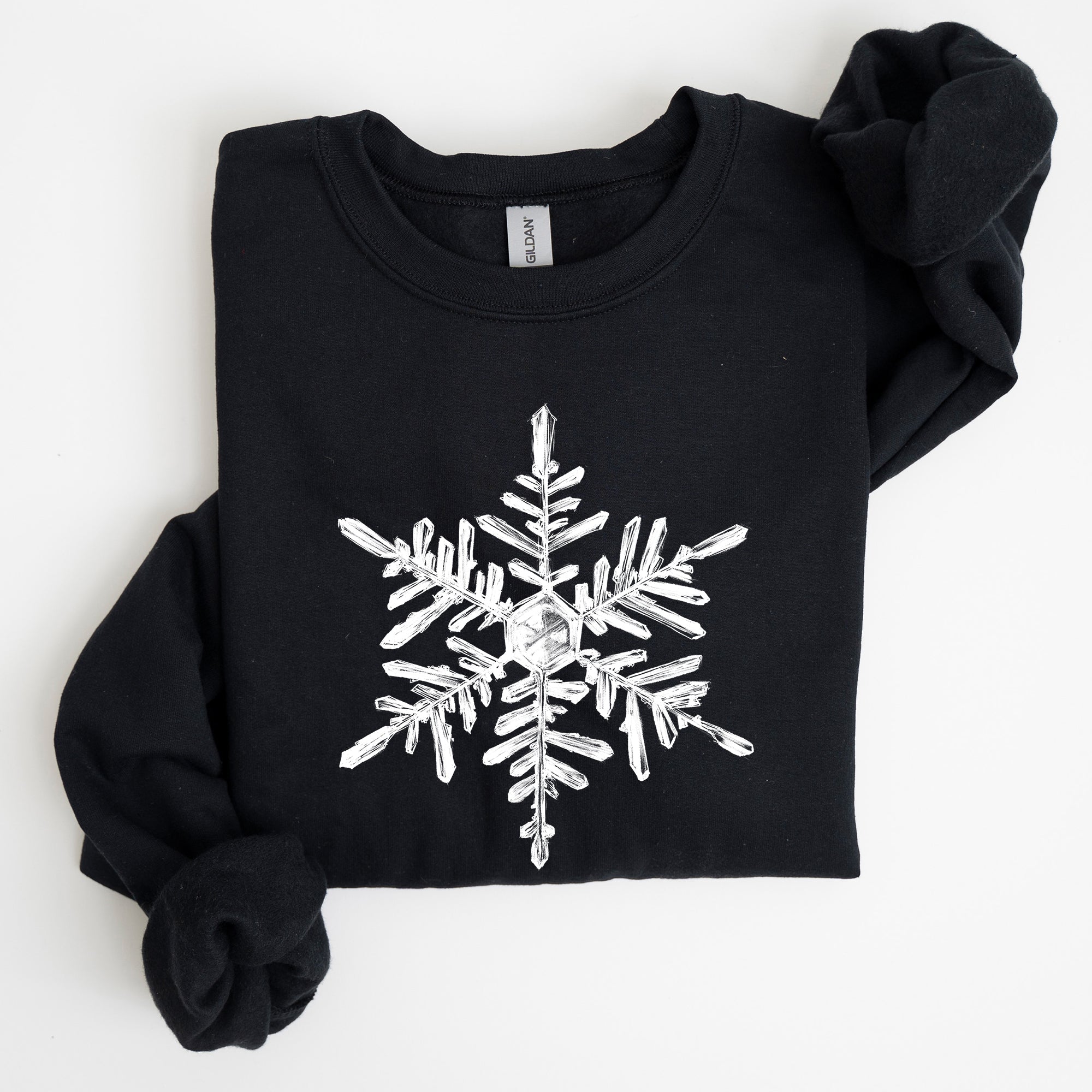 Snowflake Beautiful Winter Christmas Snow Xmas Cozy Holiday Pattern Graphic Sweatshirt