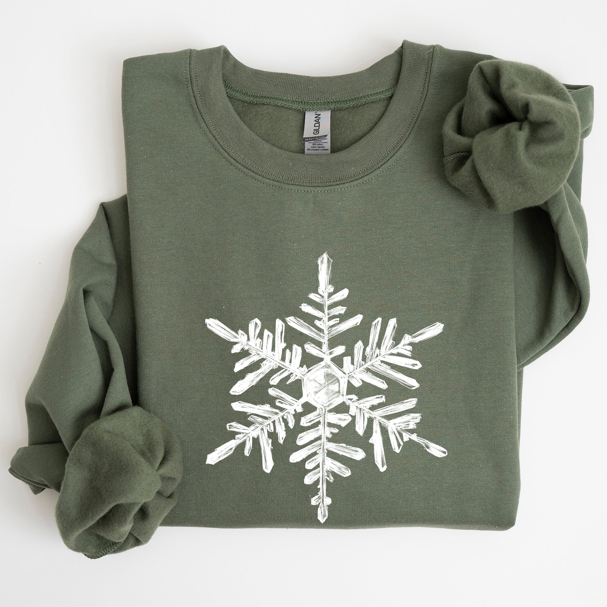 Snowflake Beautiful Winter Christmas Snow Xmas Cozy Holiday Pattern Graphic Sweatshirt