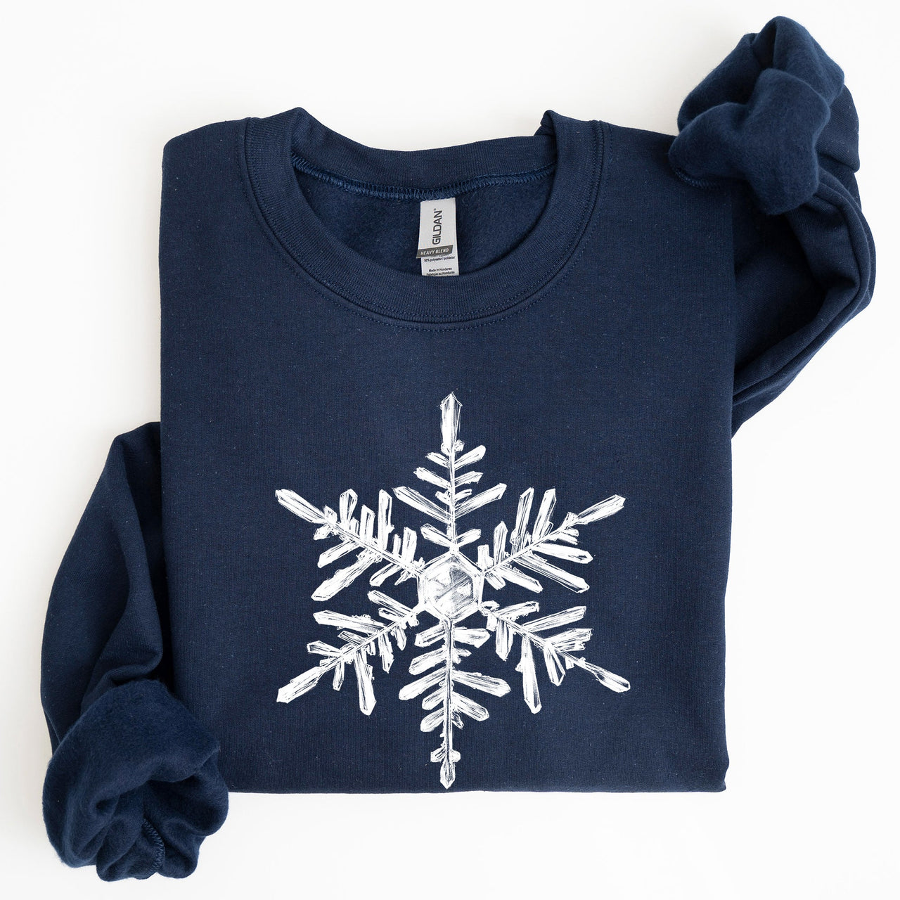 Snowflake Beautiful Winter Christmas Snow Xmas Cozy Holiday Pattern Graphic Sweatshirt