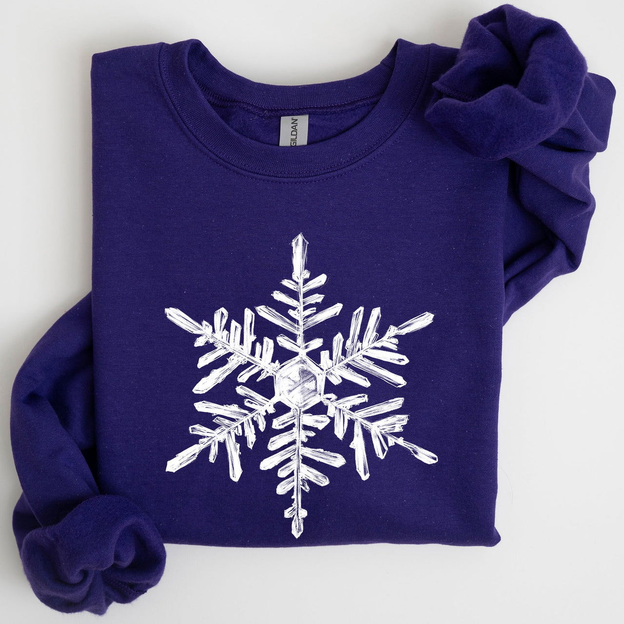 Snowflake Beautiful Winter Christmas Snow Xmas Cozy Holiday Pattern Graphic Sweatshirt