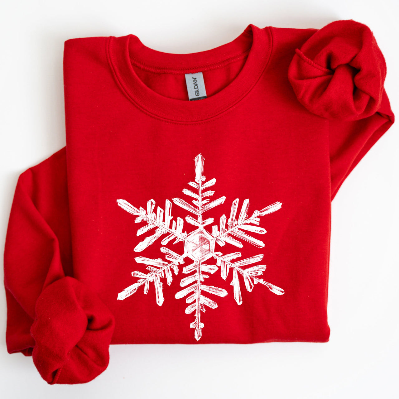 Snowflake Beautiful Winter Christmas Snow Xmas Cozy Holiday Pattern Graphic Sweatshirt