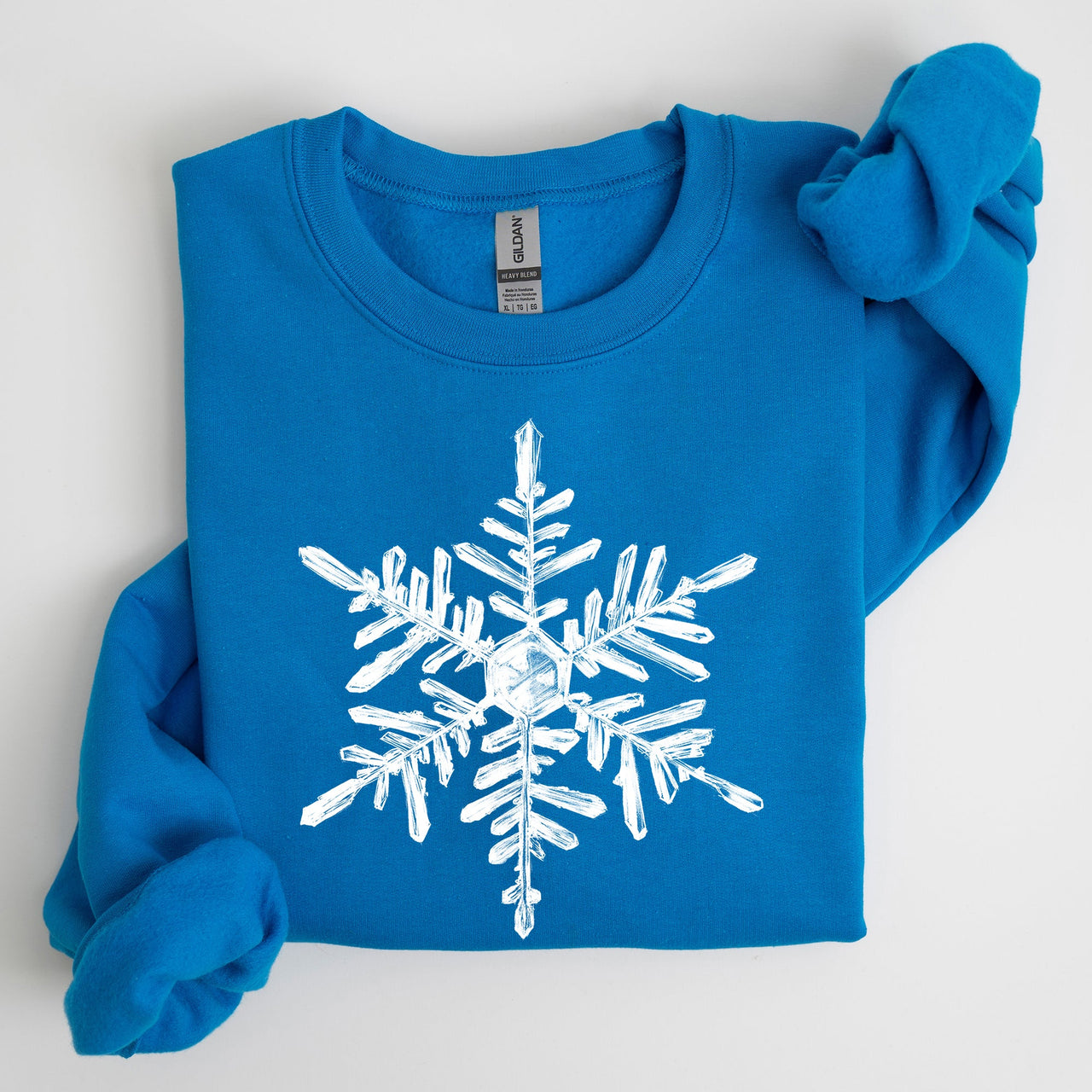 Snowflake Beautiful Winter Christmas Snow Xmas Cozy Holiday Pattern Graphic Sweatshirt