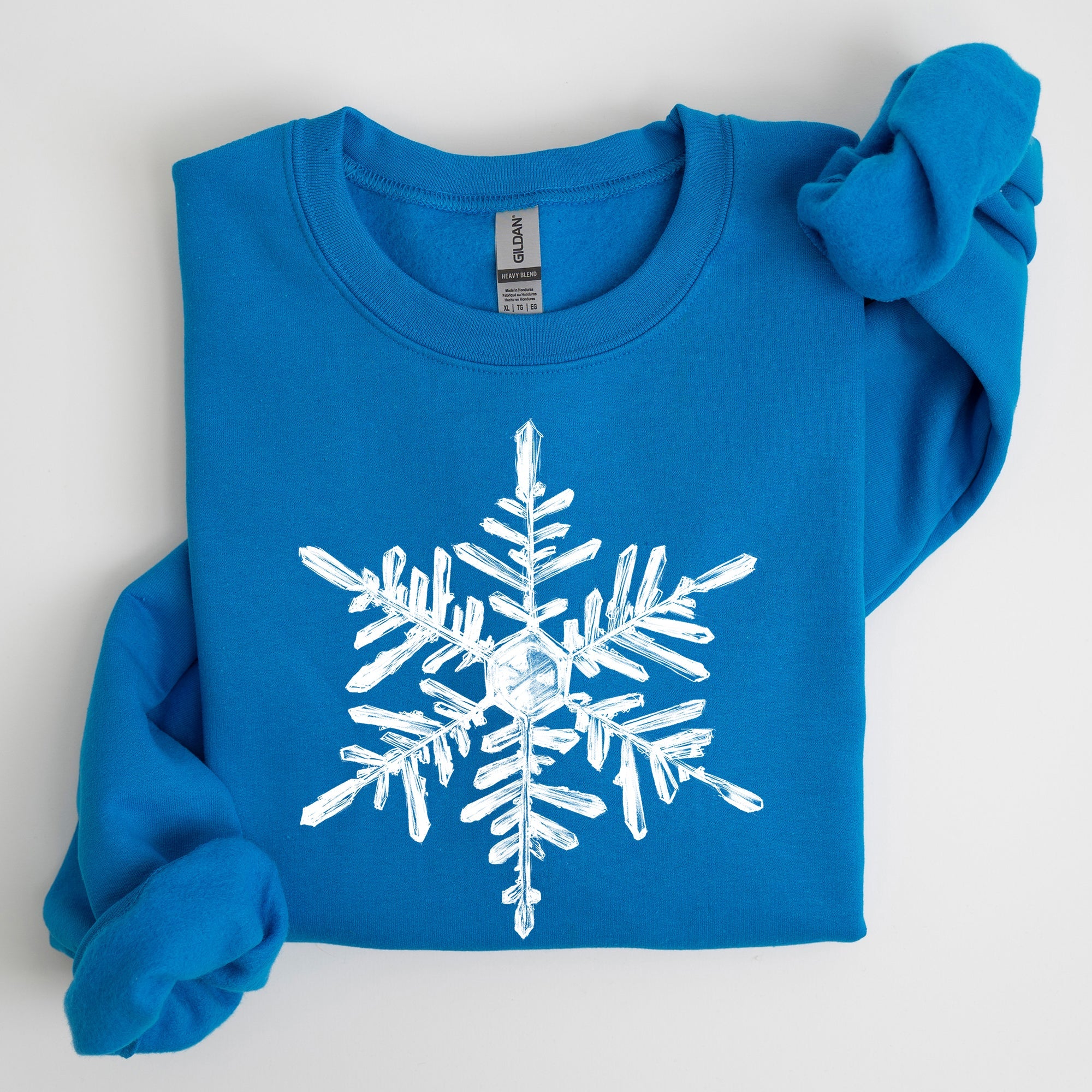 Snowflake Beautiful Winter Christmas Snow Xmas Cozy Holiday Pattern Graphic Sweatshirt