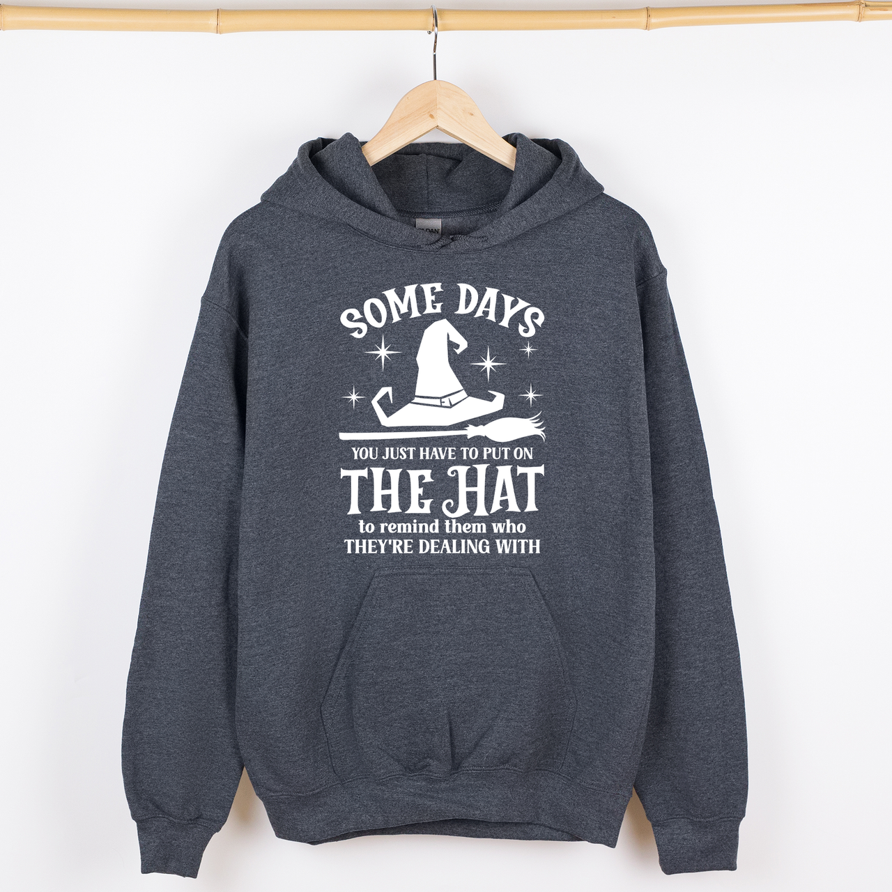 Season Of The Witch Retro Halloween Monster Artwork And Sassy Spooky Vibes Graphic Hoodie