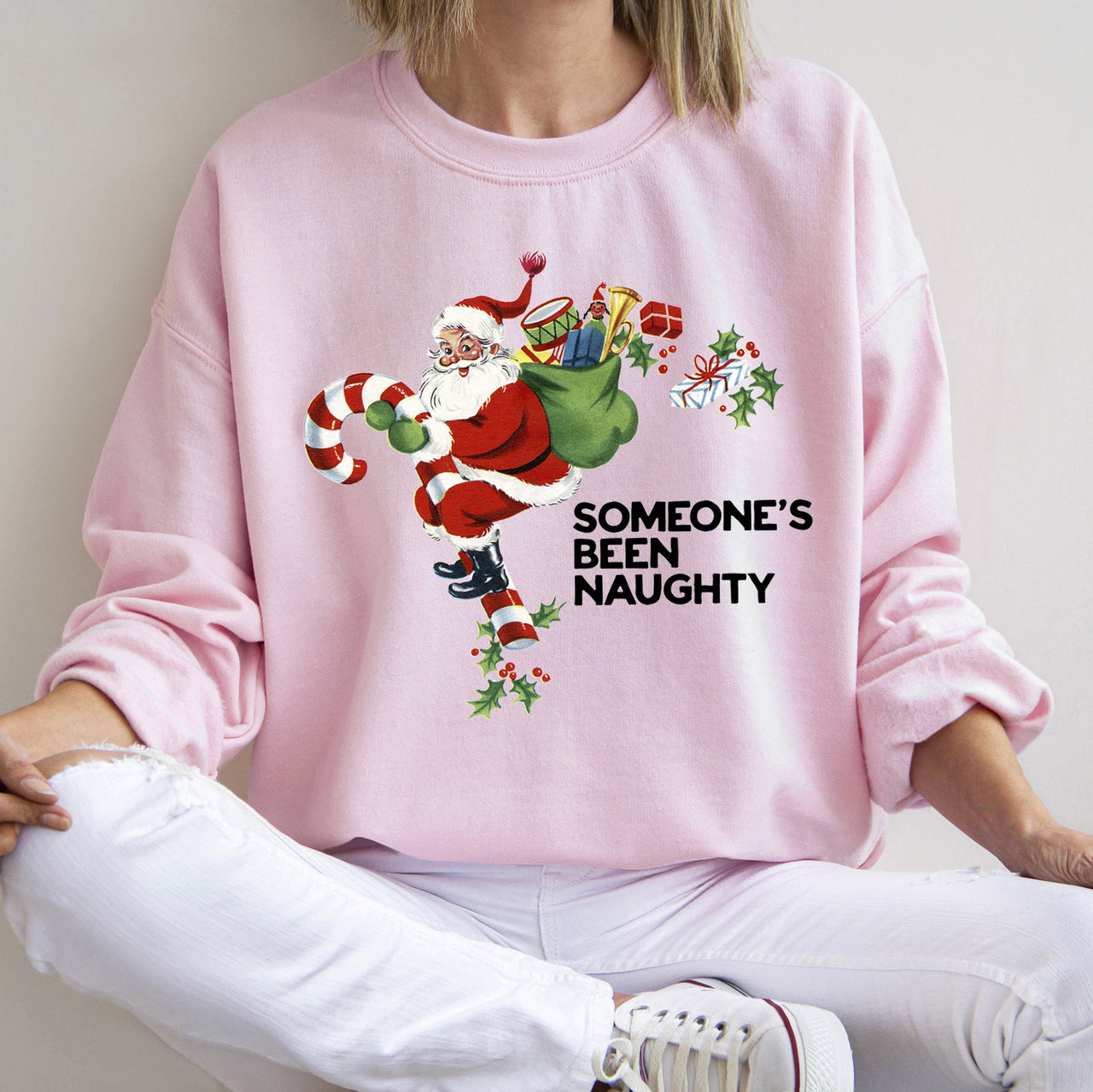 Someone's Been Naughty, Santa Naughty List Edition For Christmas Joy Graphic Sweatshirt