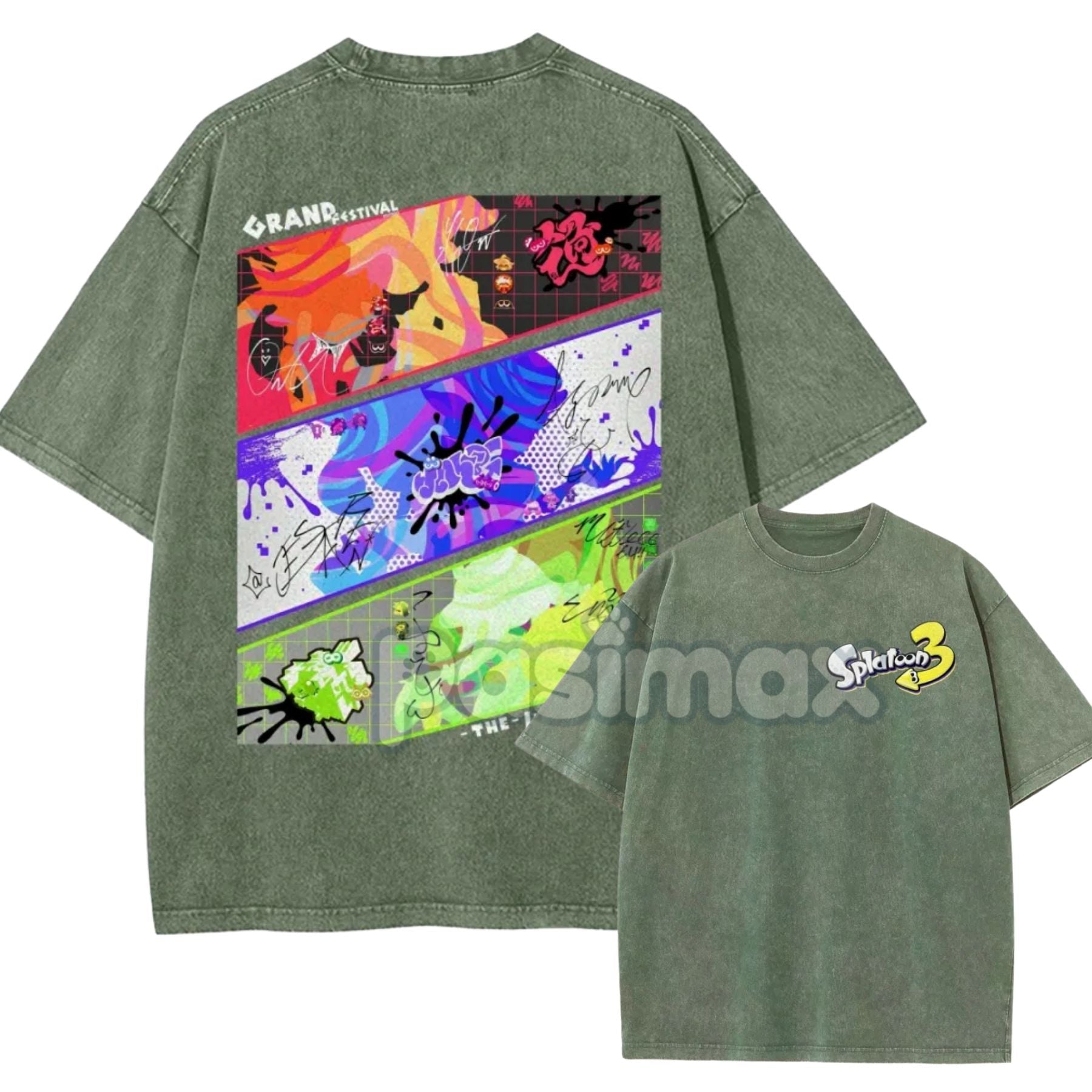 Splatoon 3 Cotton Unisex Round Neck Anime T-Shirt – Casual Graphic Tee