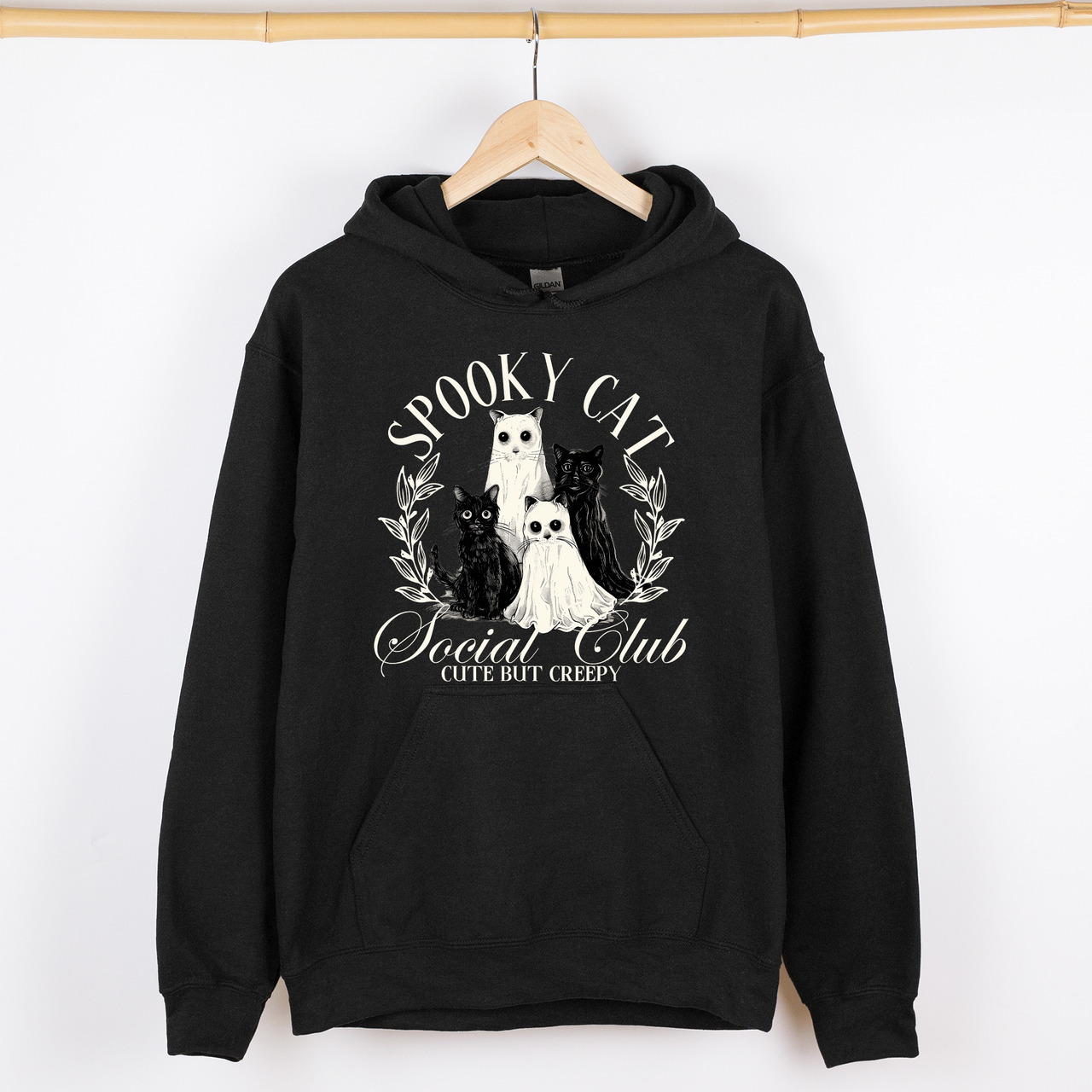 Spooky Cat Social Club Graphic Hoodie