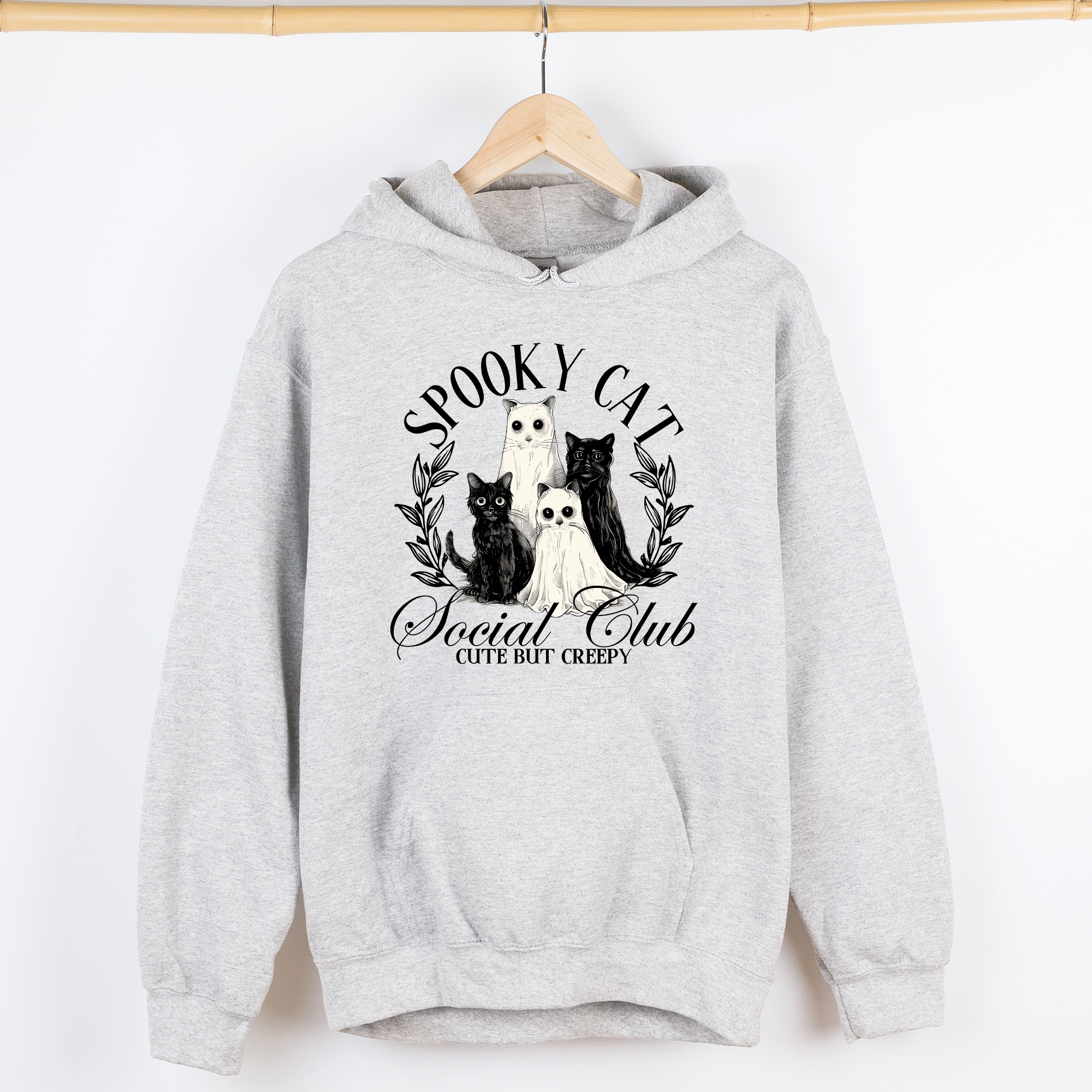 Spooky Cat Social Club Graphic Hoodie