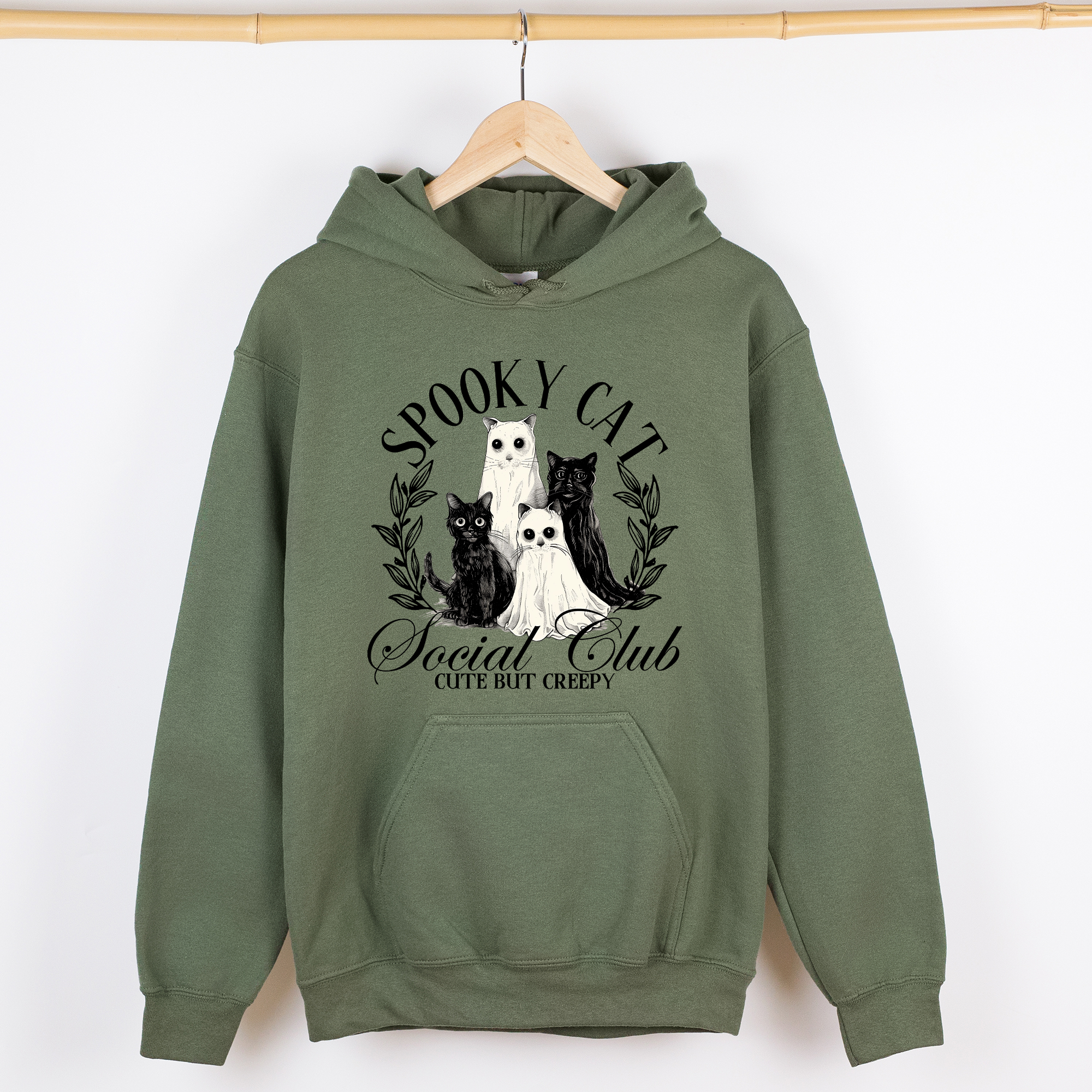 Spooky Cat Social Club Graphic Hoodie