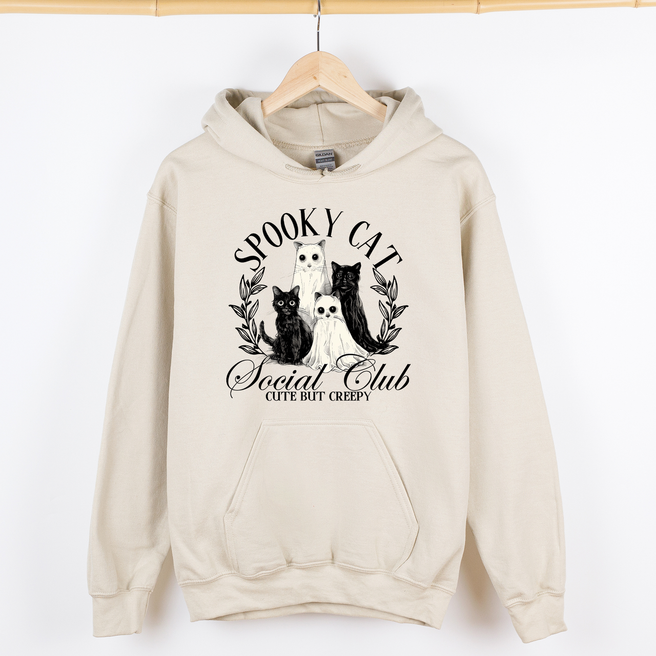 Spooky Cat Social Club Graphic Hoodie
