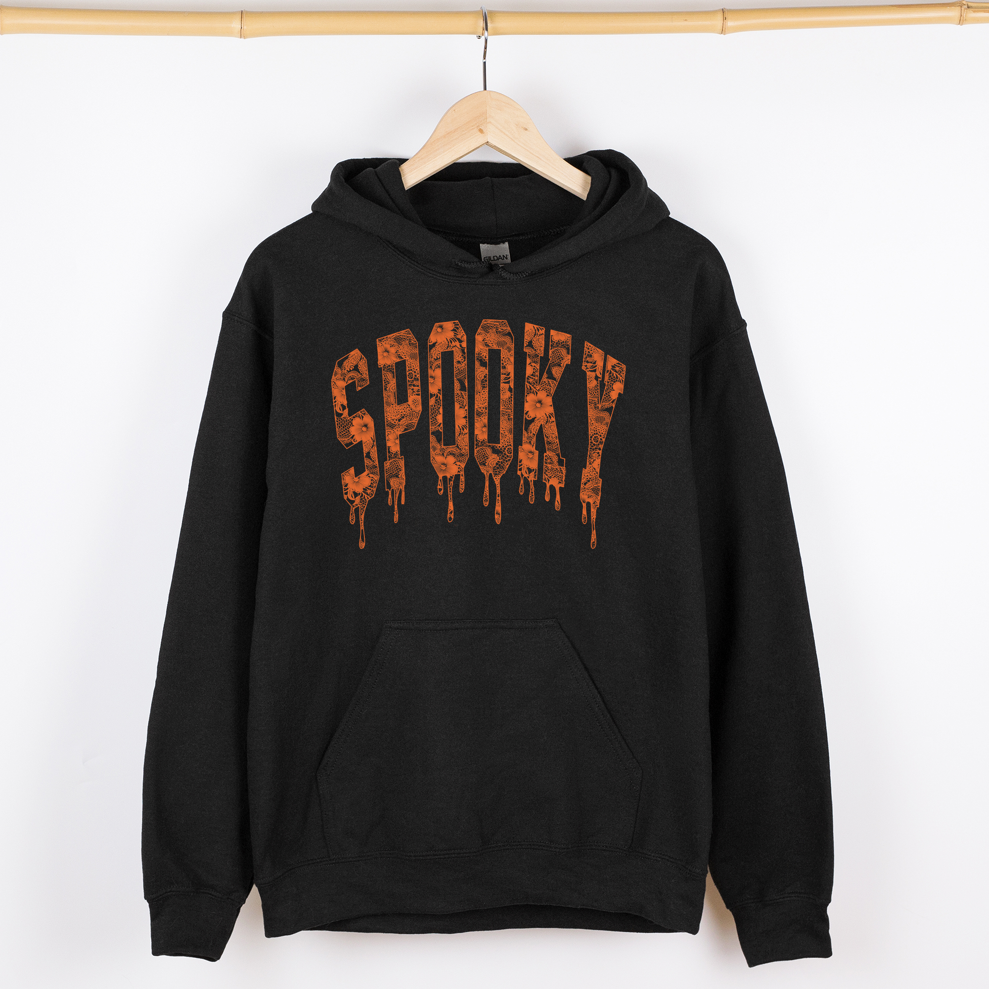 Spooky Strawberry Skeleton Coquette Halloween Faux Lace Vintage-Inspired Graphic Hoodie