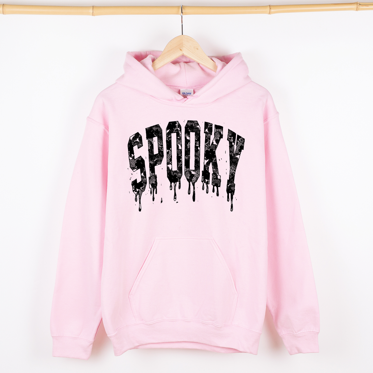 Spooky Strawberry Skeleton Coquette Halloween Faux Lace Vintage-Inspired Graphic Hoodie