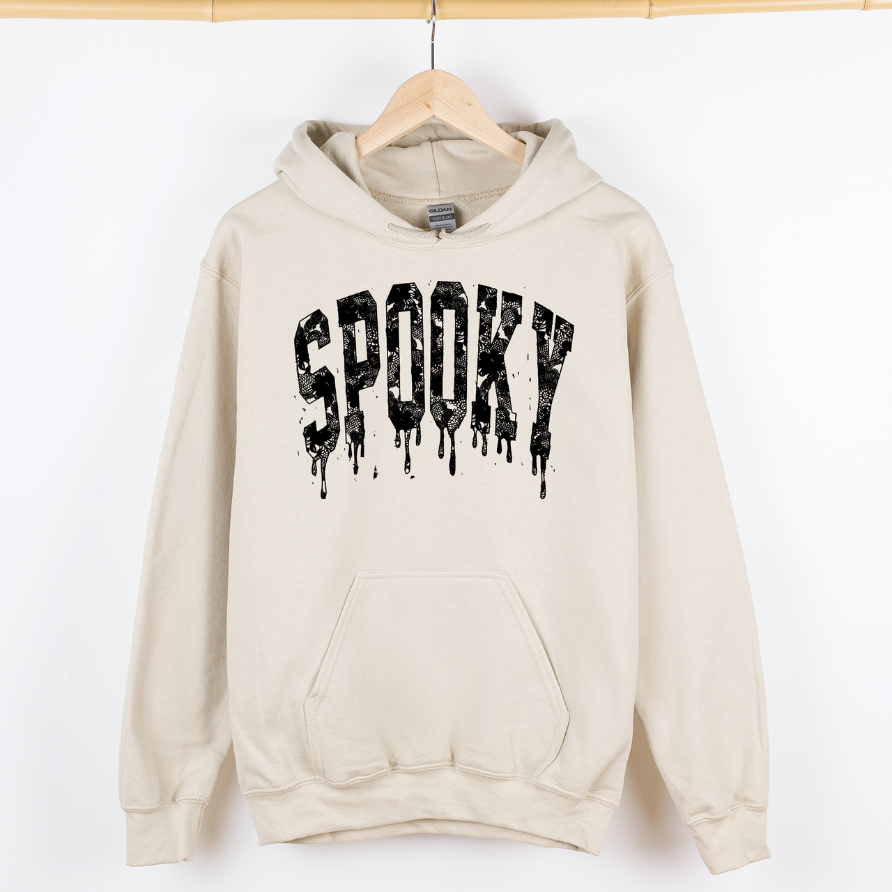 Spooky Strawberry Skeleton Coquette Halloween Faux Lace Vintage-Inspired Graphic Hoodie
