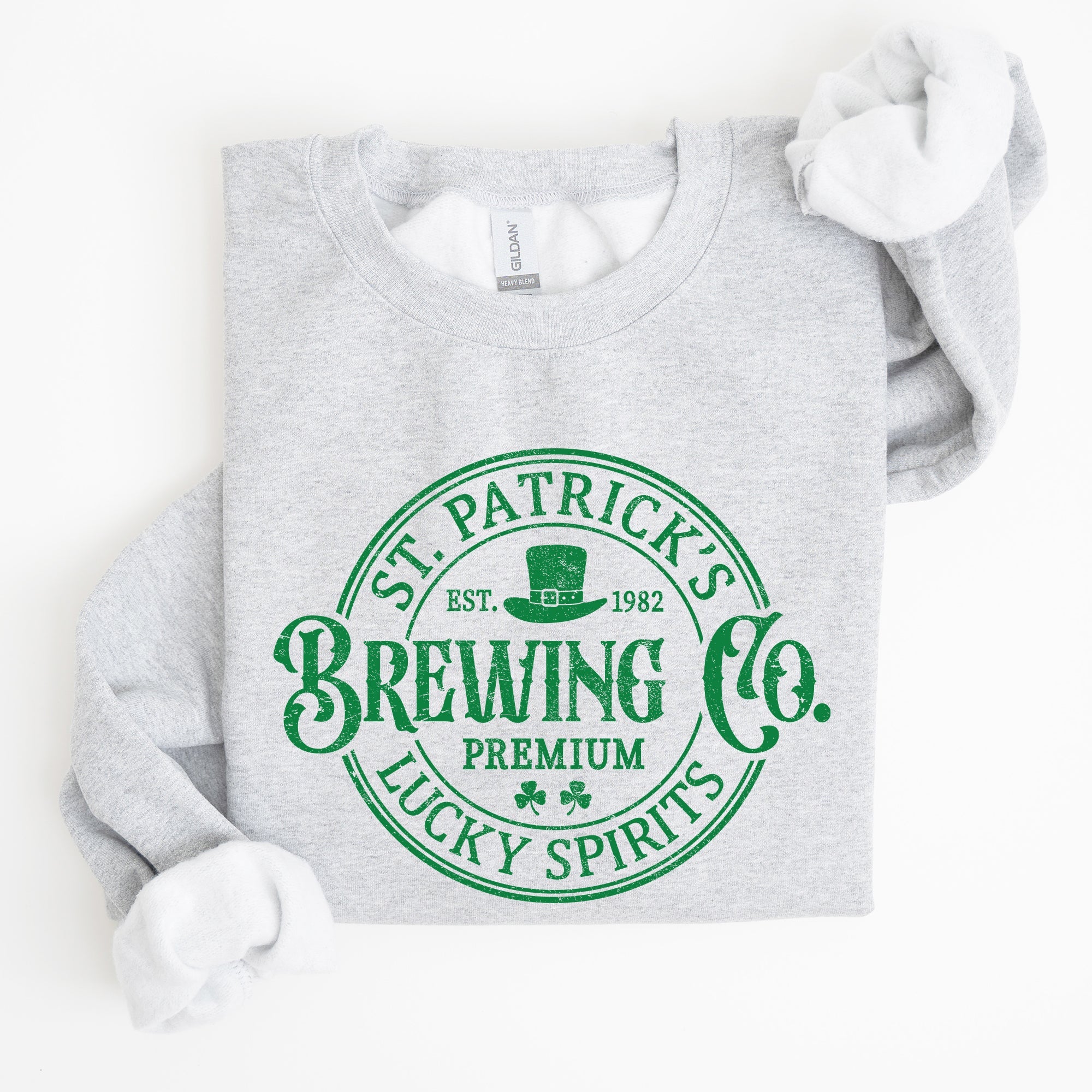 St Patrick's Brewing Beer St Patrick's Day Shamrock Irish Lager Graphic Sweatshirt
