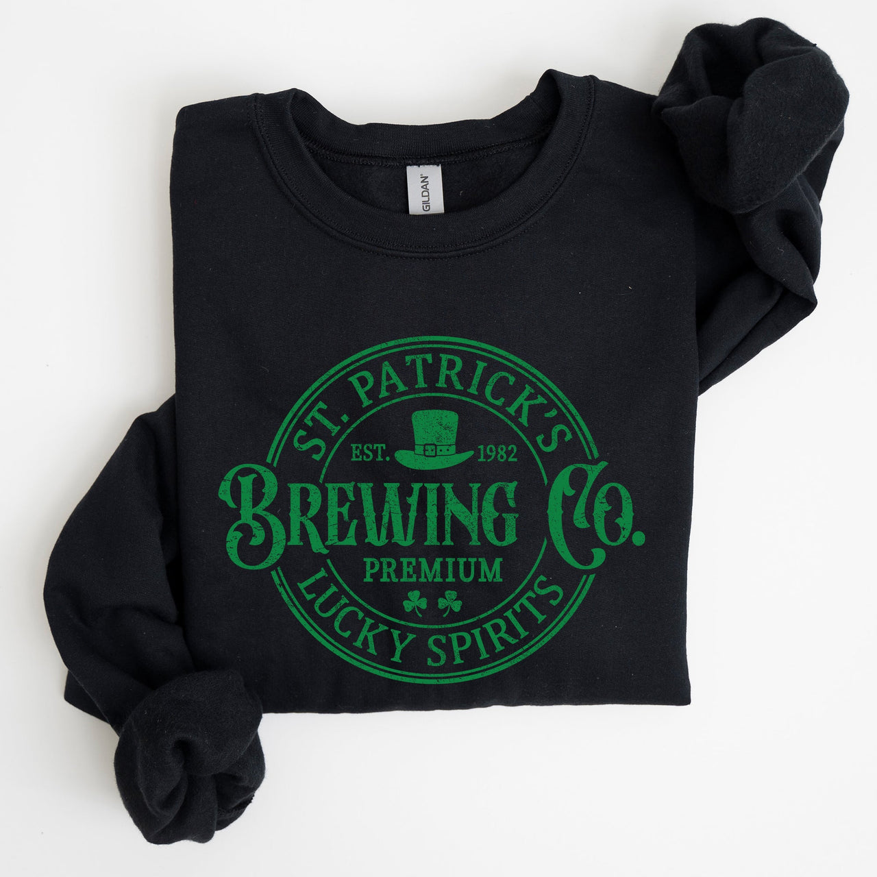 St Patrick's Brewing Beer St Patrick's Day Shamrock Irish Lager Graphic Sweatshirt