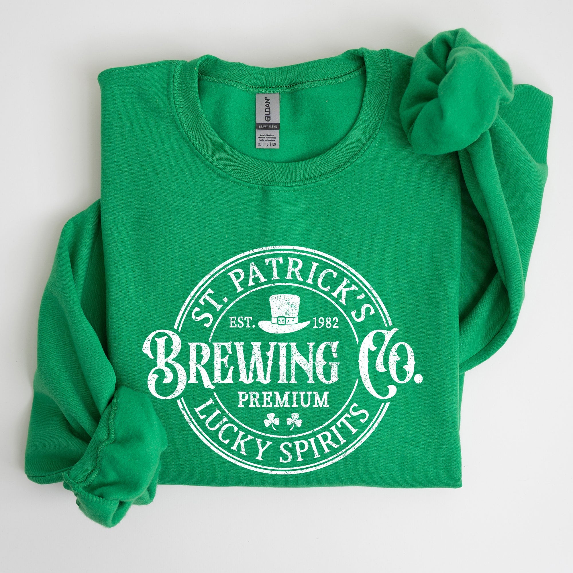 St Patrick's Brewing Beer St Patrick's Day Shamrock Irish Lager Graphic Sweatshirt