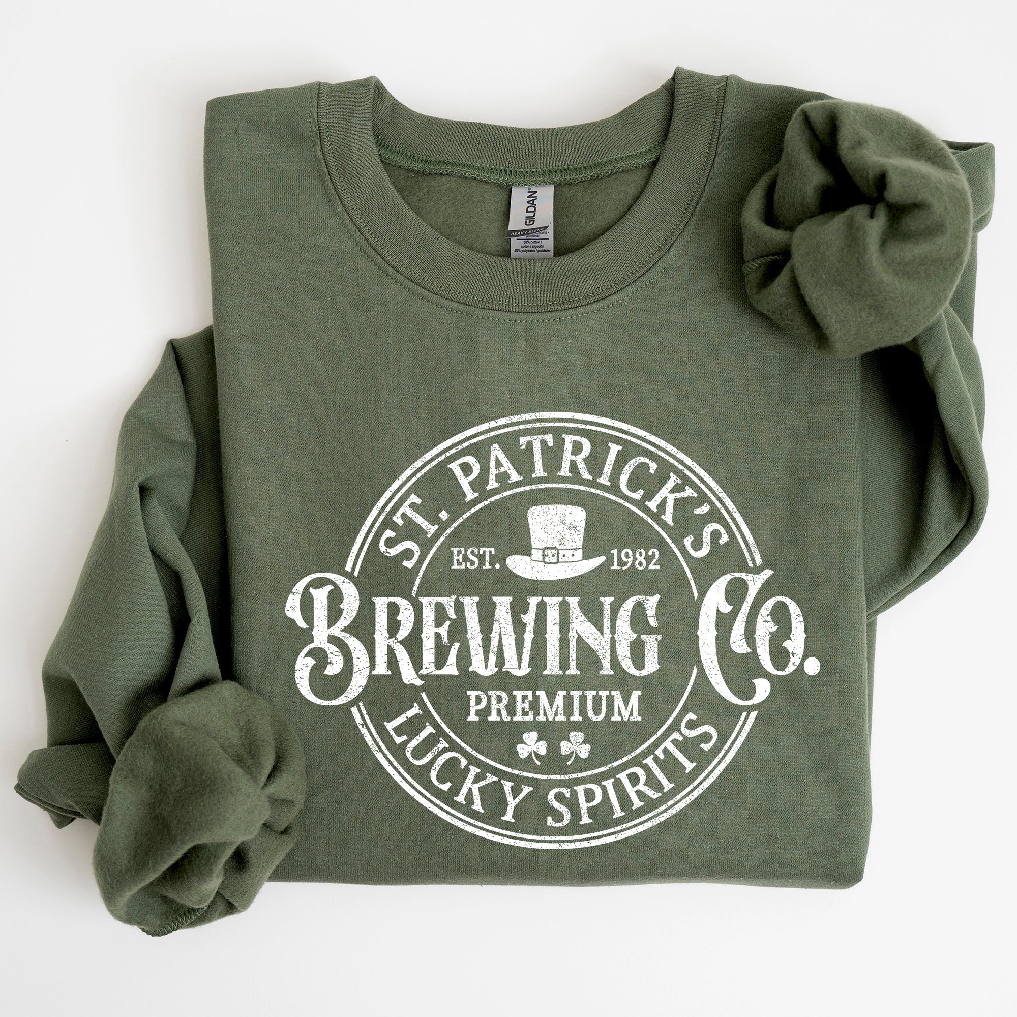St Patrick's Brewing Beer St Patrick's Day Shamrock Irish Lager Graphic Sweatshirt