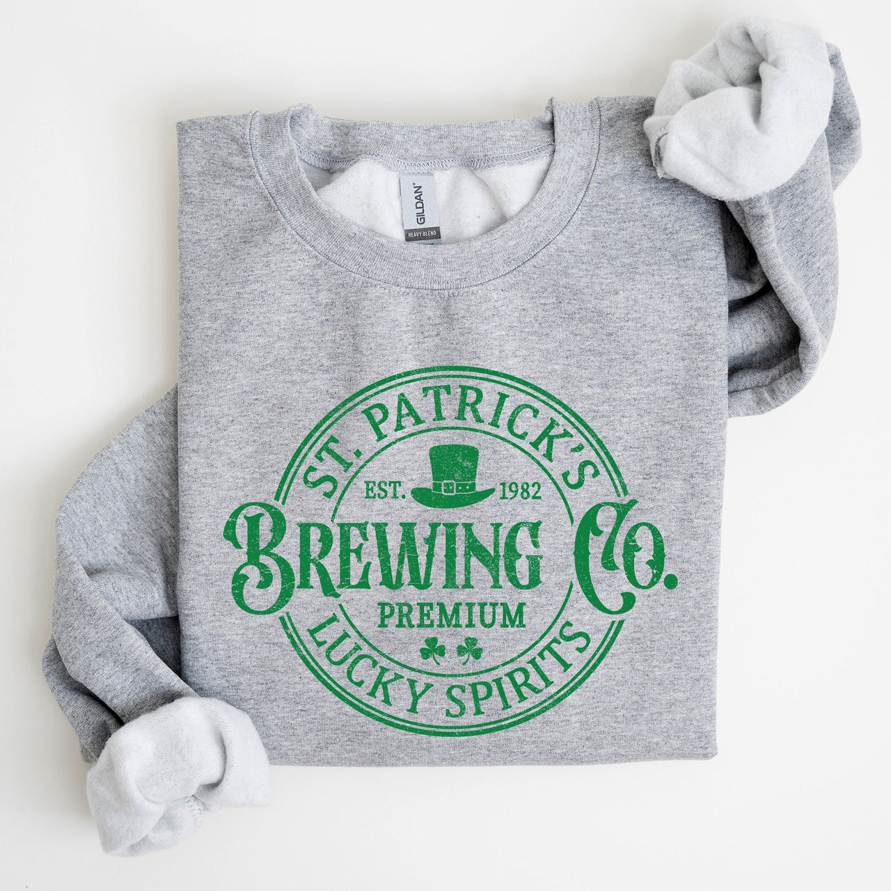 St Patrick's Brewing Beer St Patrick's Day Shamrock Irish Lager Graphic Sweatshirt