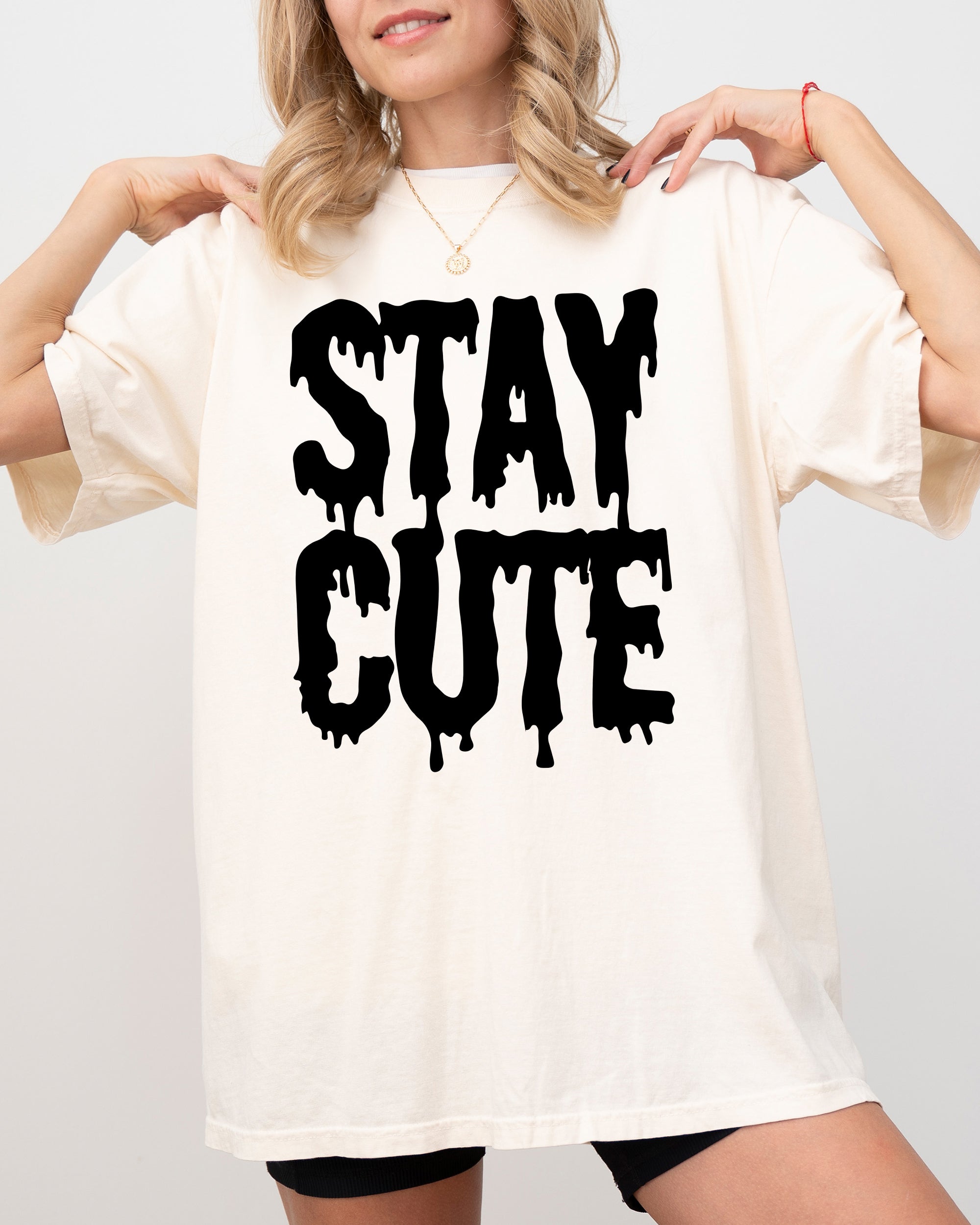 Stay Cute Spooky Creepy Halloween Exclusive Graphic Edition For Haunted Wardrobe Collection Comfort Colors Tee