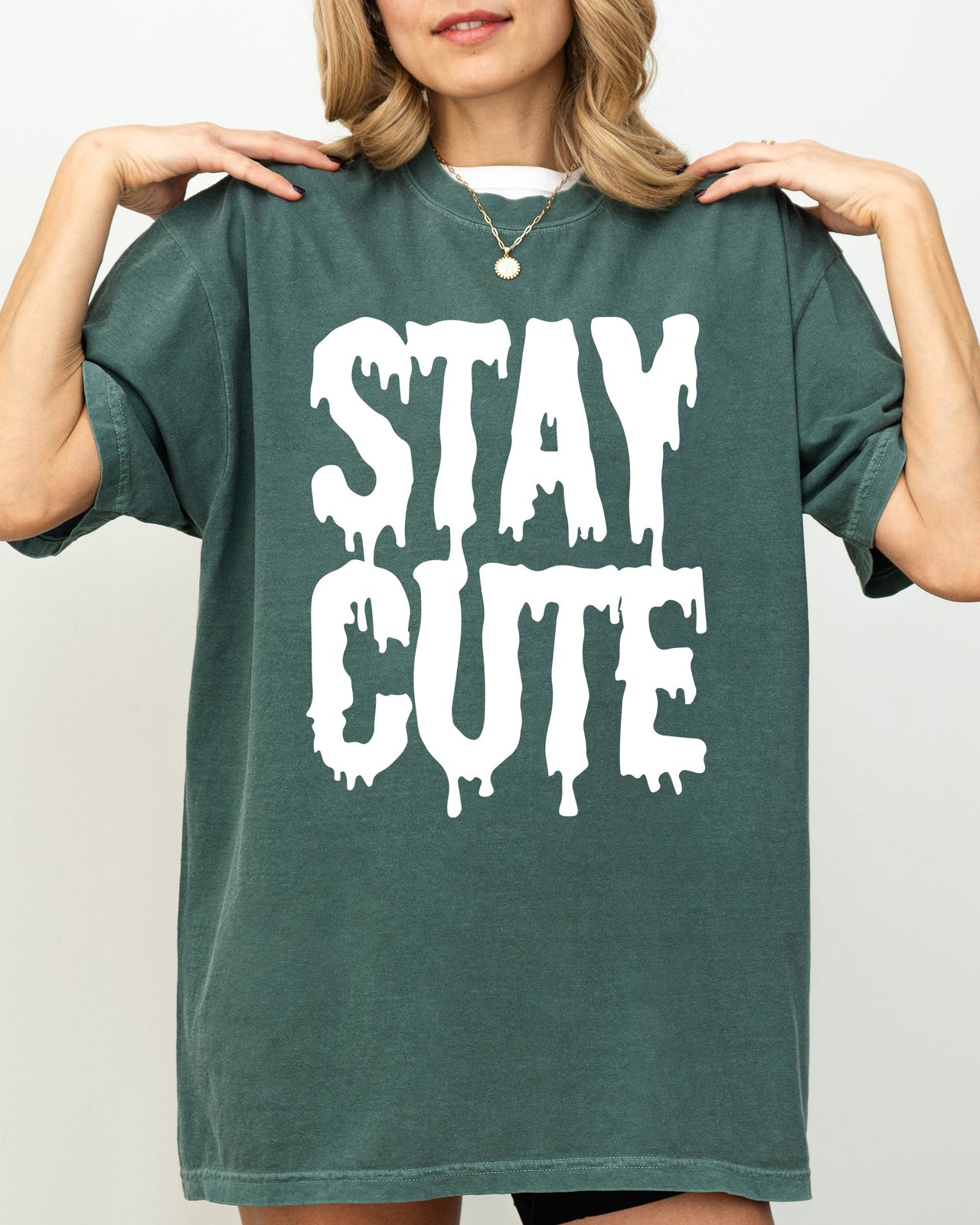 Stay Cute Spooky Creepy Halloween Exclusive Graphic Edition For Haunted Wardrobe Collection Comfort Colors Tee