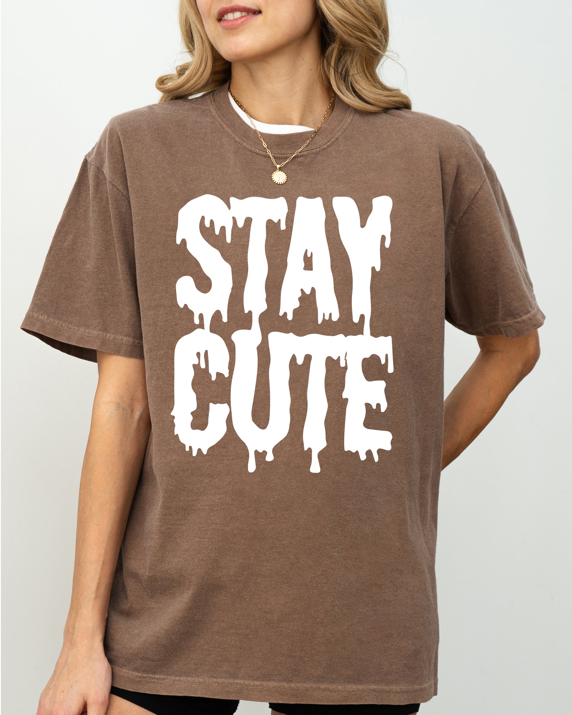 Stay Cute Spooky Creepy Halloween Exclusive Graphic Edition For Haunted Wardrobe Collection Comfort Colors Tee