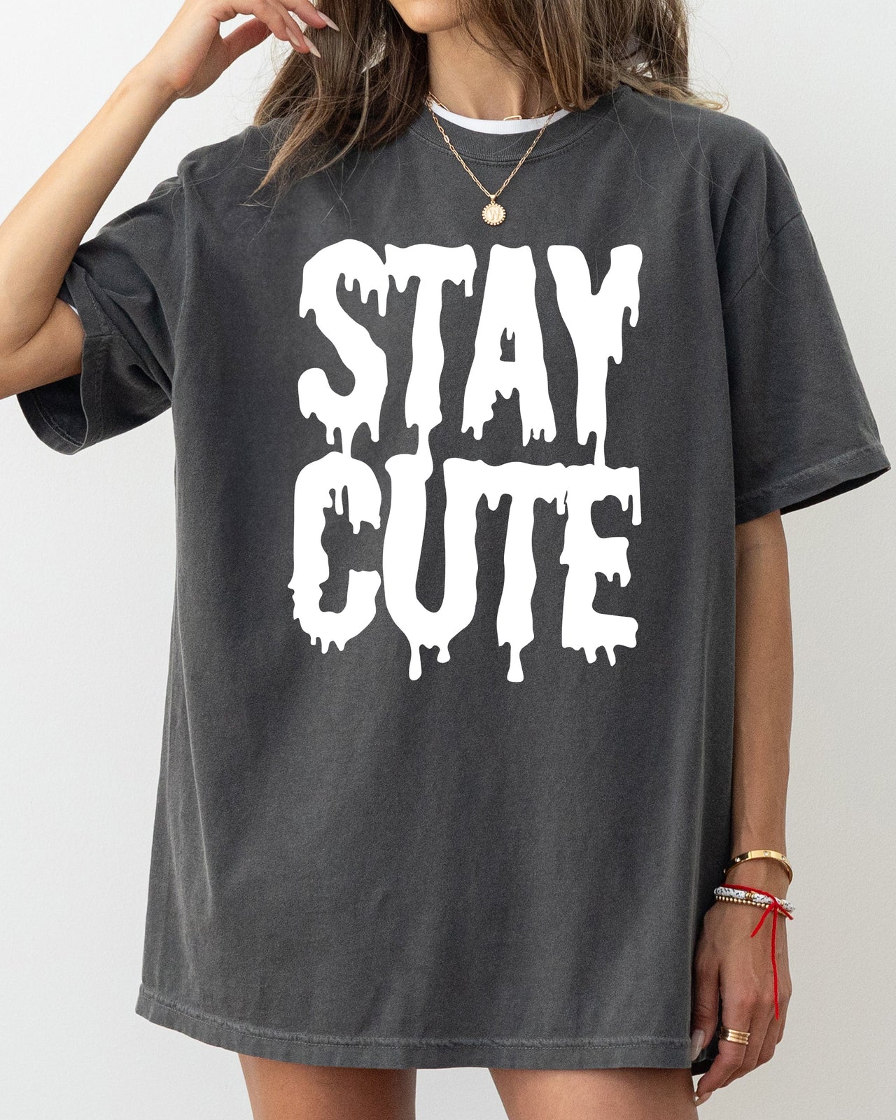 Stay Cute Spooky Creepy Halloween Exclusive Graphic Edition For Haunted Wardrobe Collection Comfort Colors Tee