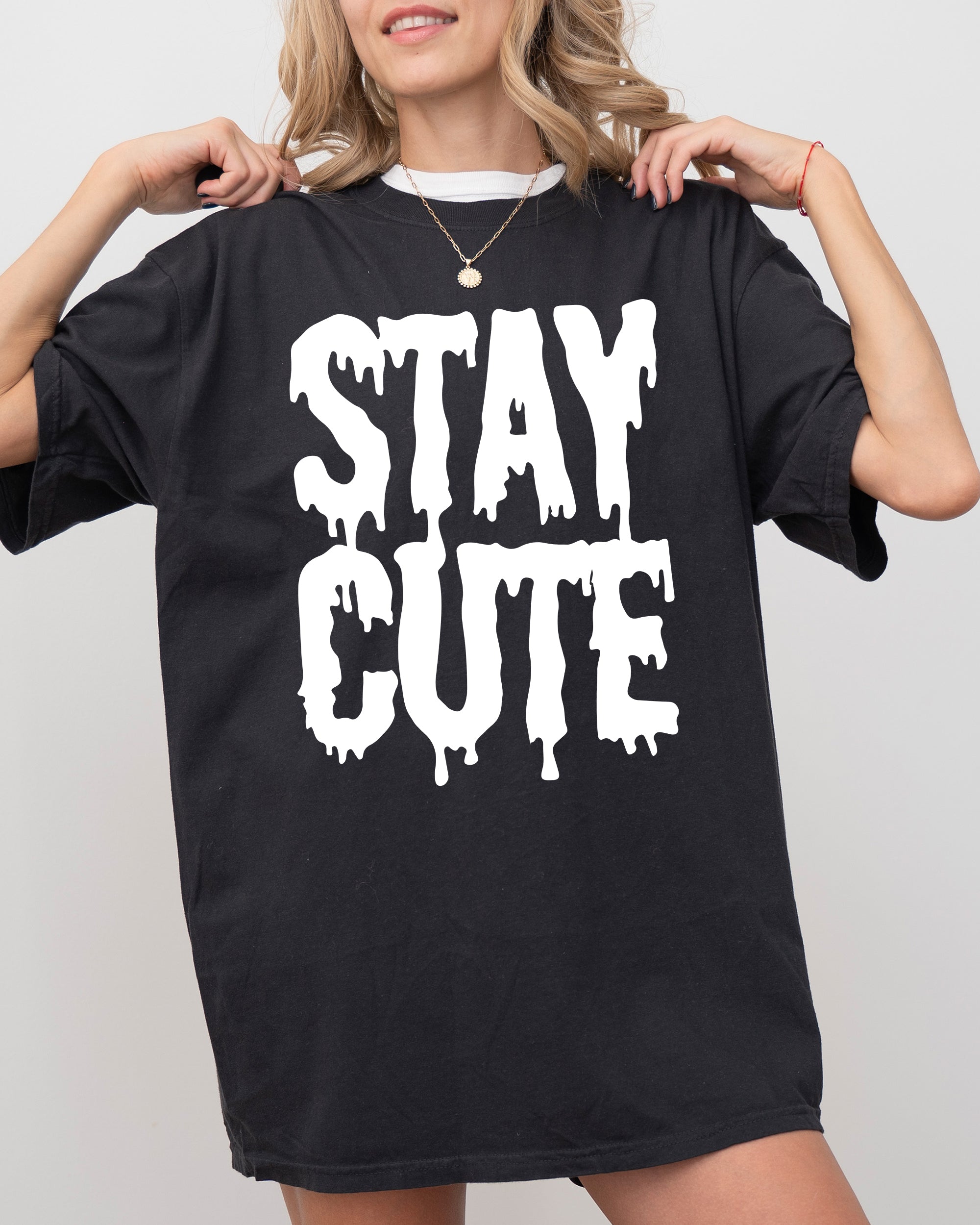Stay Cute Spooky Creepy Halloween Exclusive Graphic Edition For Haunted Wardrobe Collection Comfort Colors Tee