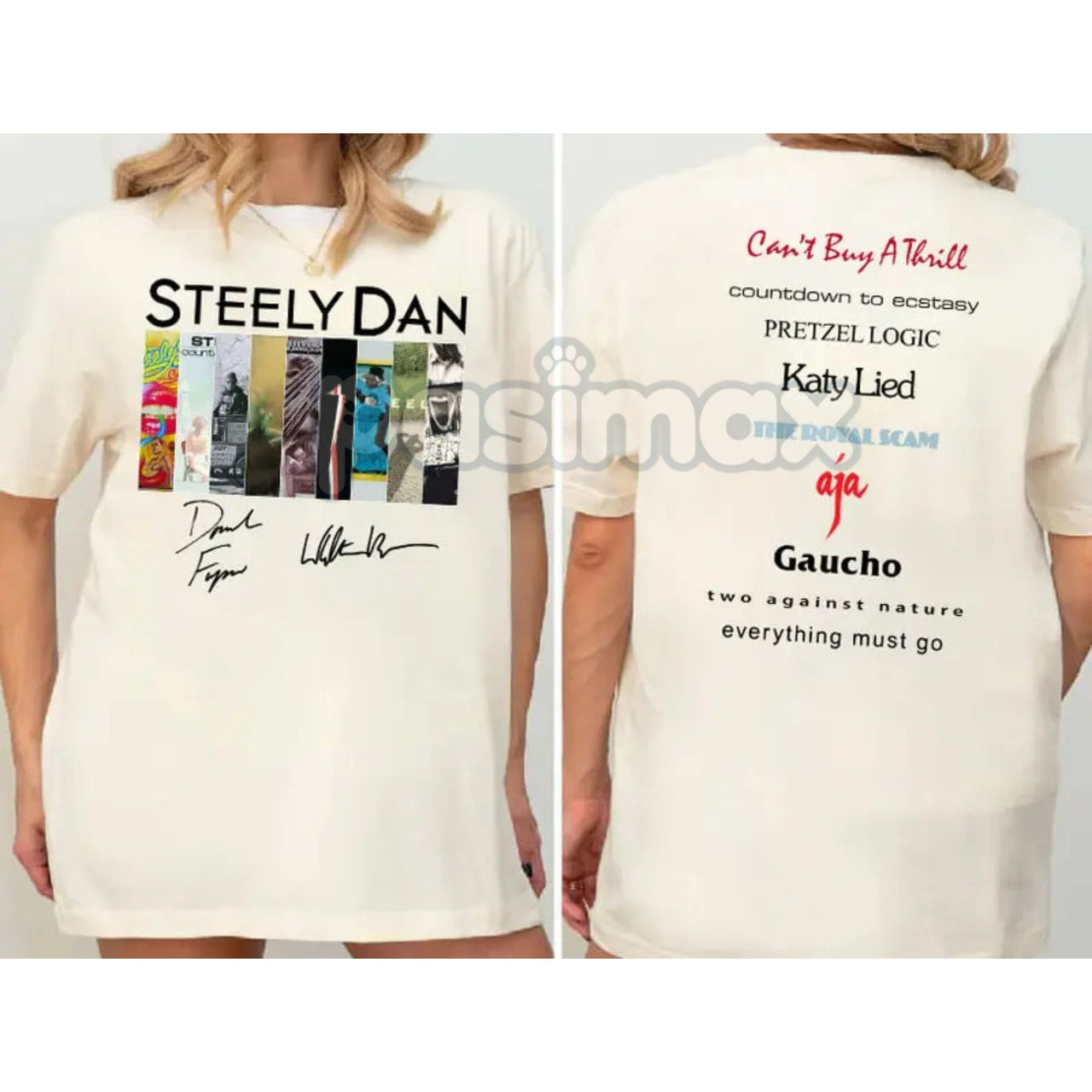 Steely Dan 2 Sided Album Shirt - Vintage Rock Band Tee, Classic Rock Graphic Shirt