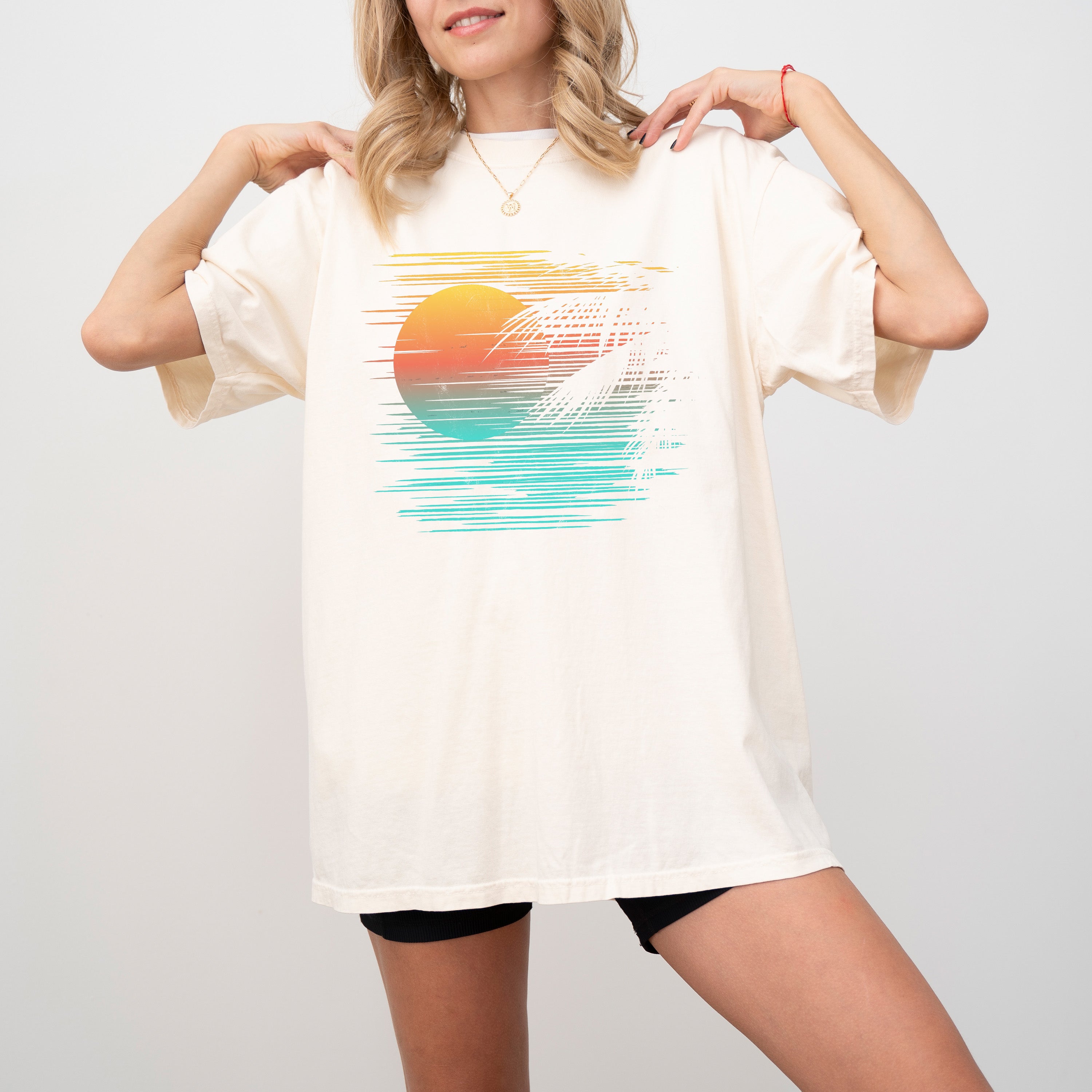Summer Sunset Beach Vibes Palm Tree Lined Edition Embracing Hot Girl Summer Coastal Dream Comfort Colors Tee