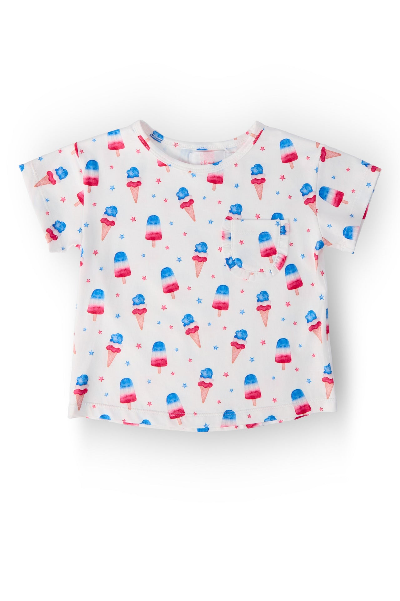 Summer Sweets Ruffle Pocket Tee