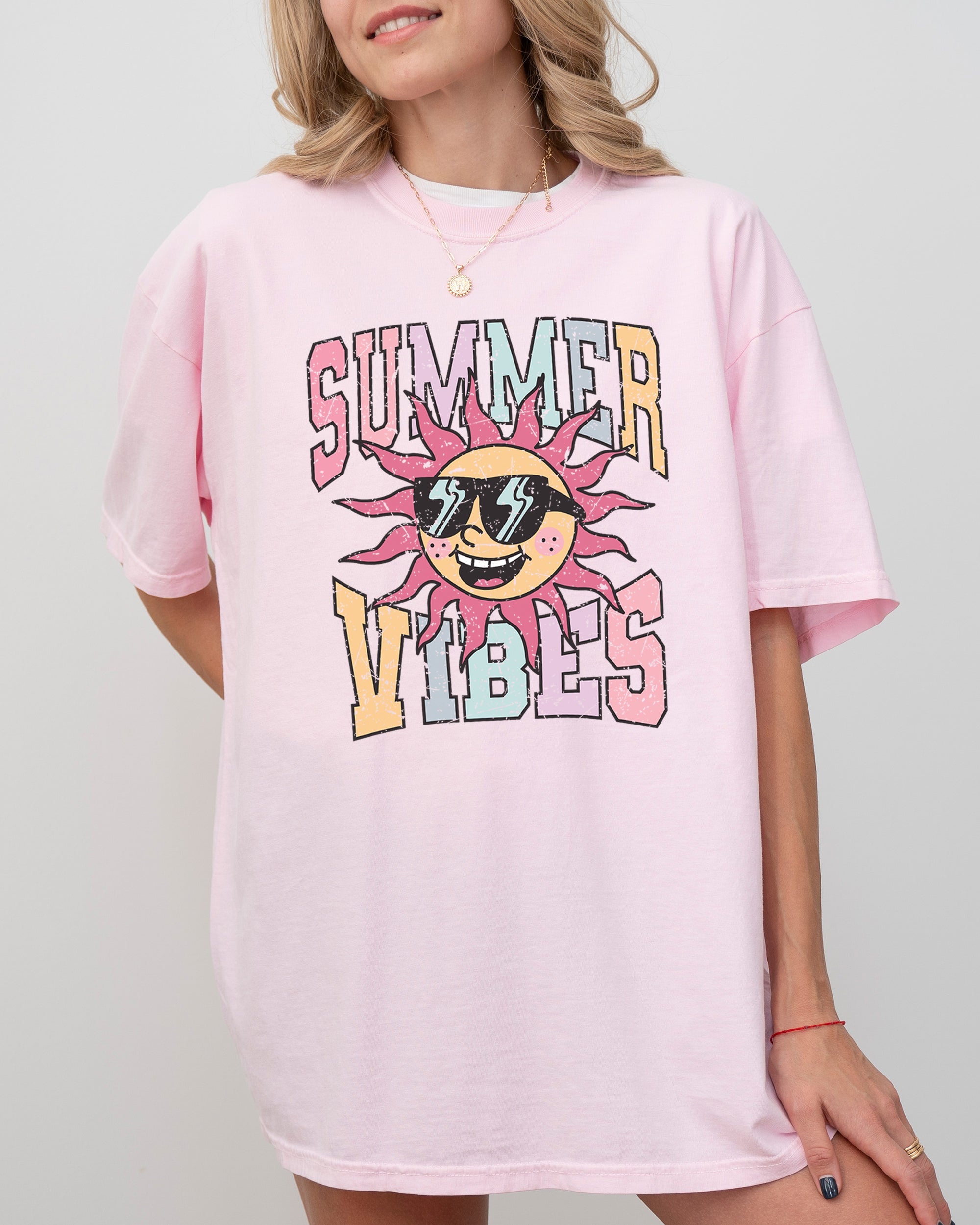 Summer Vibes Retro Hot Girl Summer Beach Vacation Edition Collection Comfort Colors Tee