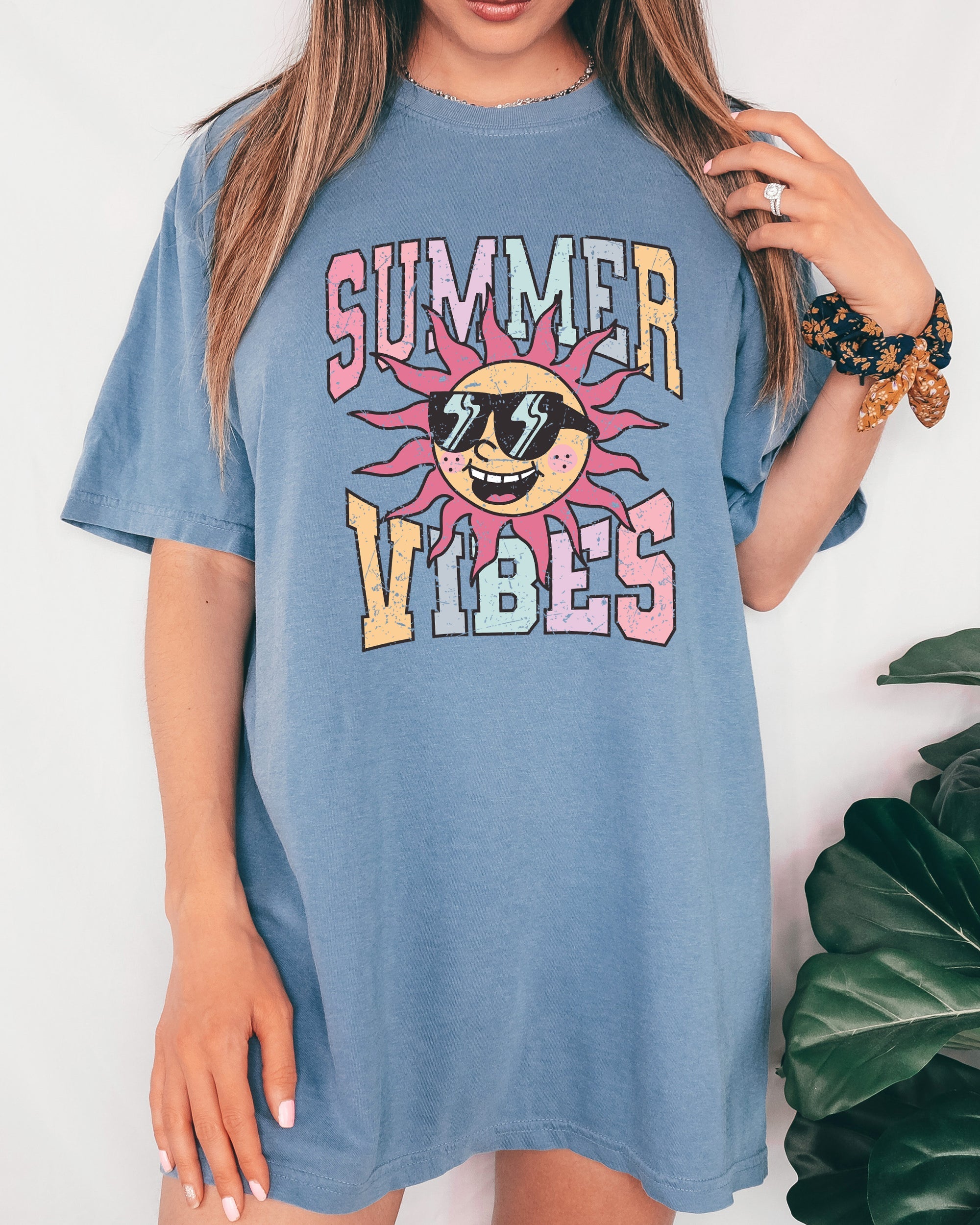 Summer Vibes Retro Hot Girl Summer Beach Vacation Edition Collection Comfort Colors Tee