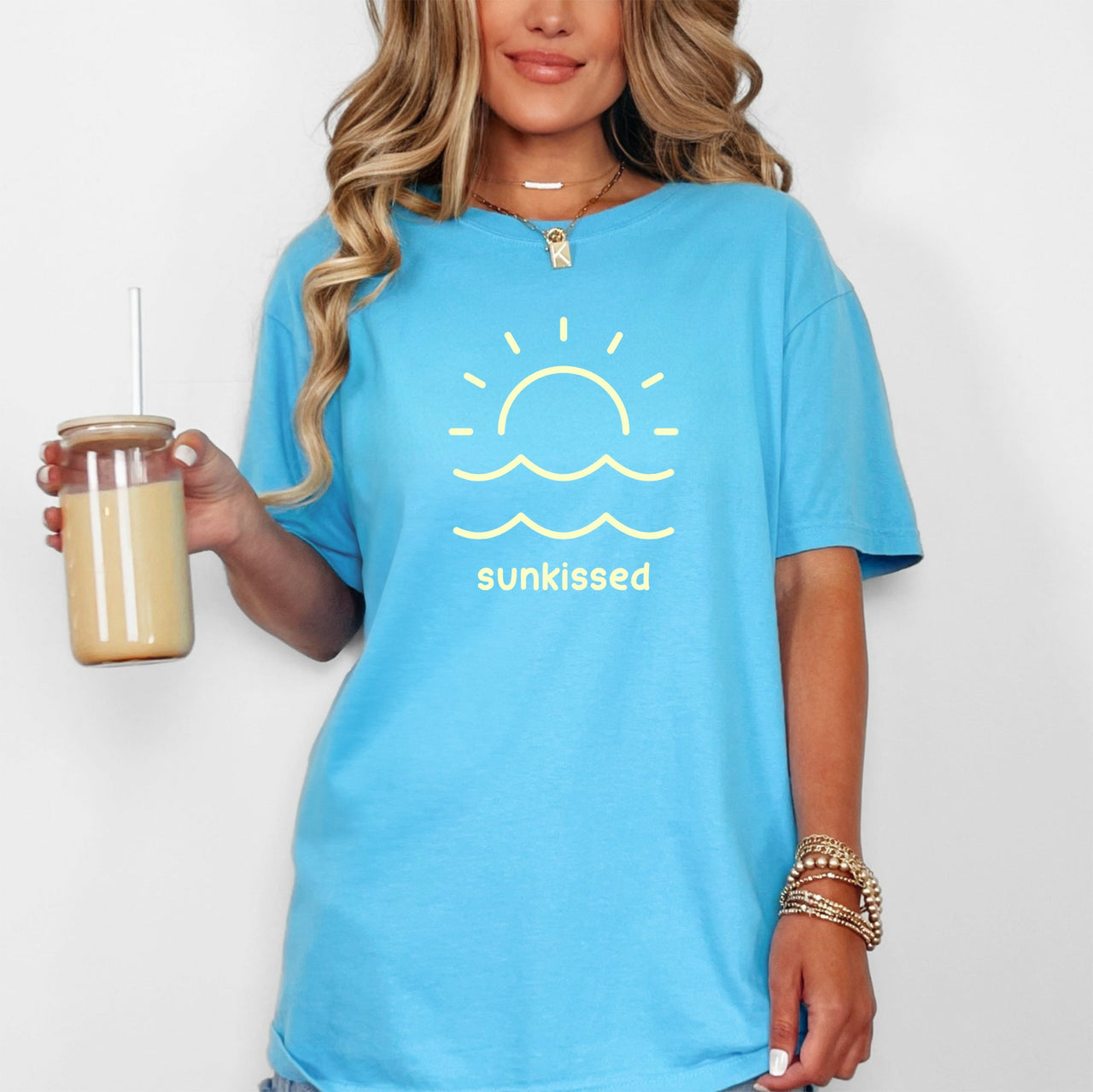Sunkissed Retro Minimalist Sunshine Beach Summer Vibes Edition Comfort Colors Tee