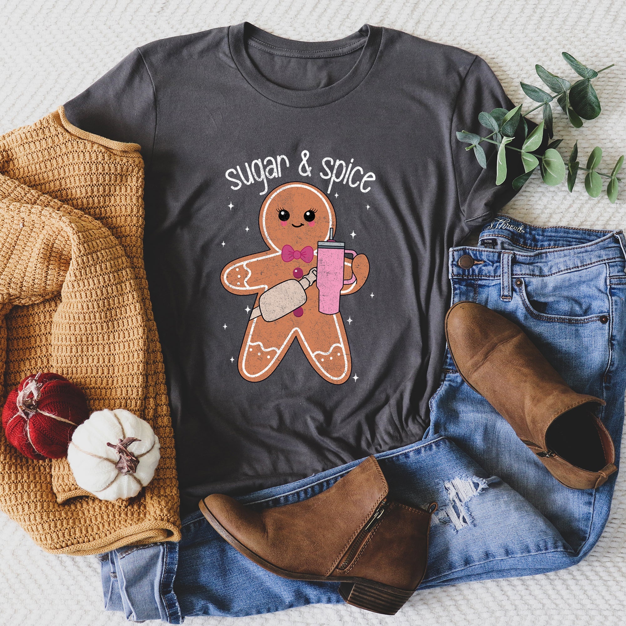 Super And Spice Gingerbread Man Stanley Christmas Whimsical Cookie Cutter Classic Graphic Tee