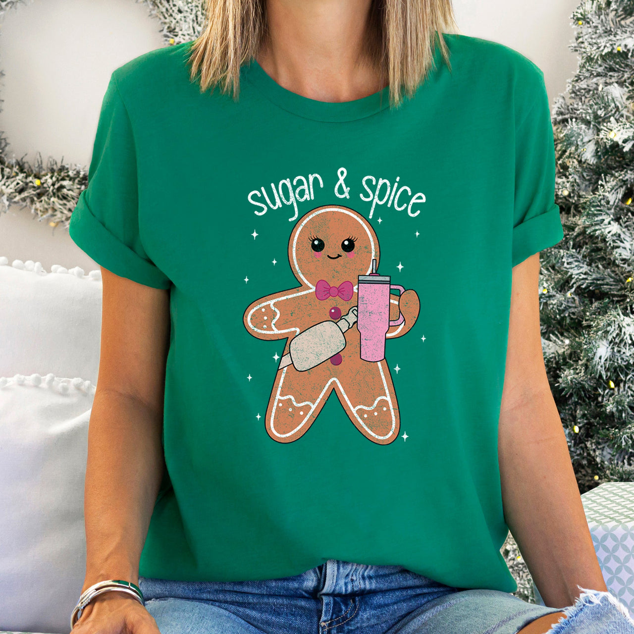 Super And Spice Gingerbread Man Stanley Christmas Whimsical Cookie Cutter Classic Graphic Tee
