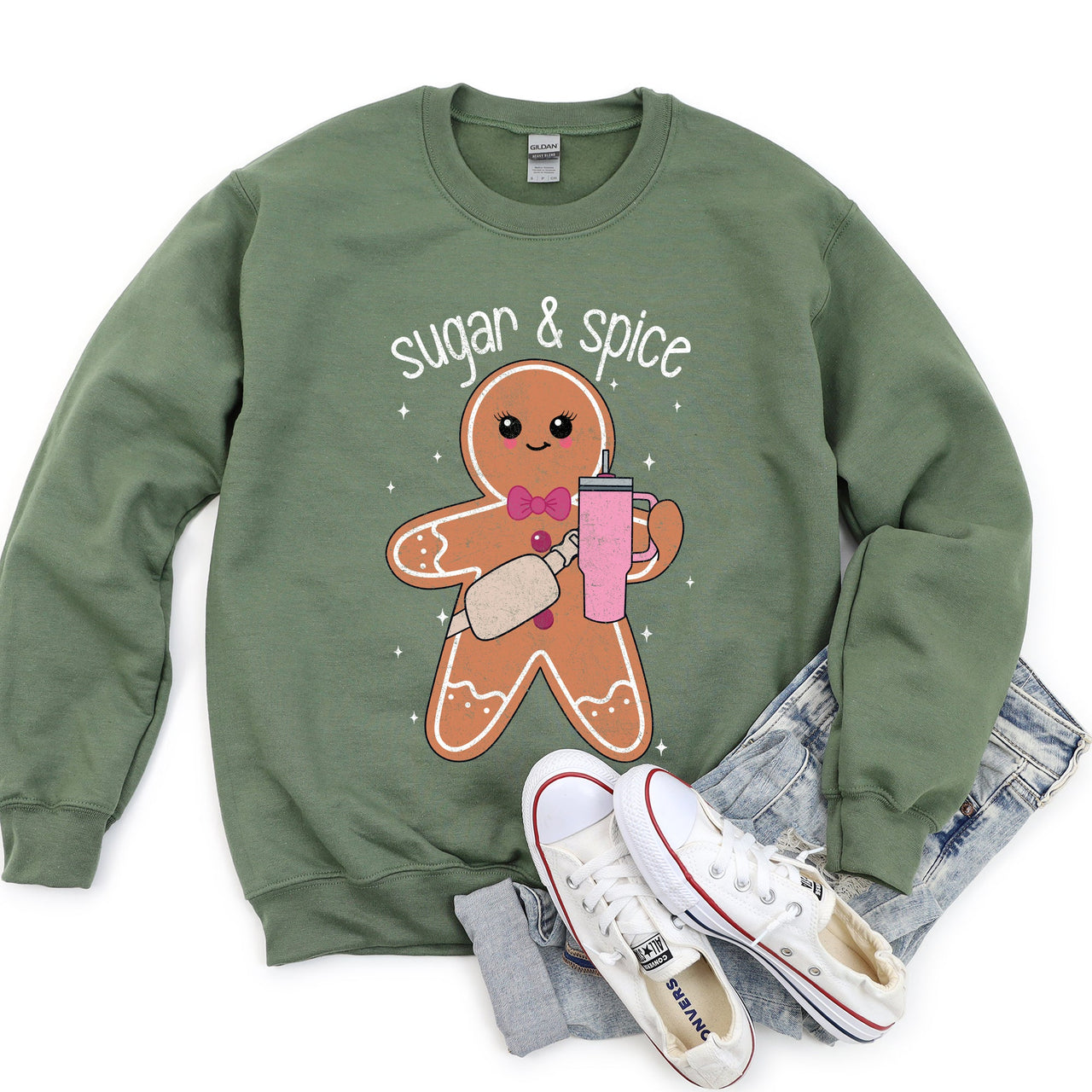 Super And Spice Gingerbread Man Stanley Holiday Edition Cozy Seasonal Collection Sweatshirt